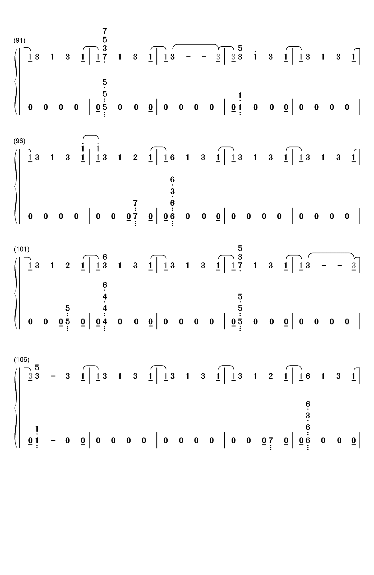 This Is Me-马戏之王OST双手简谱预览5