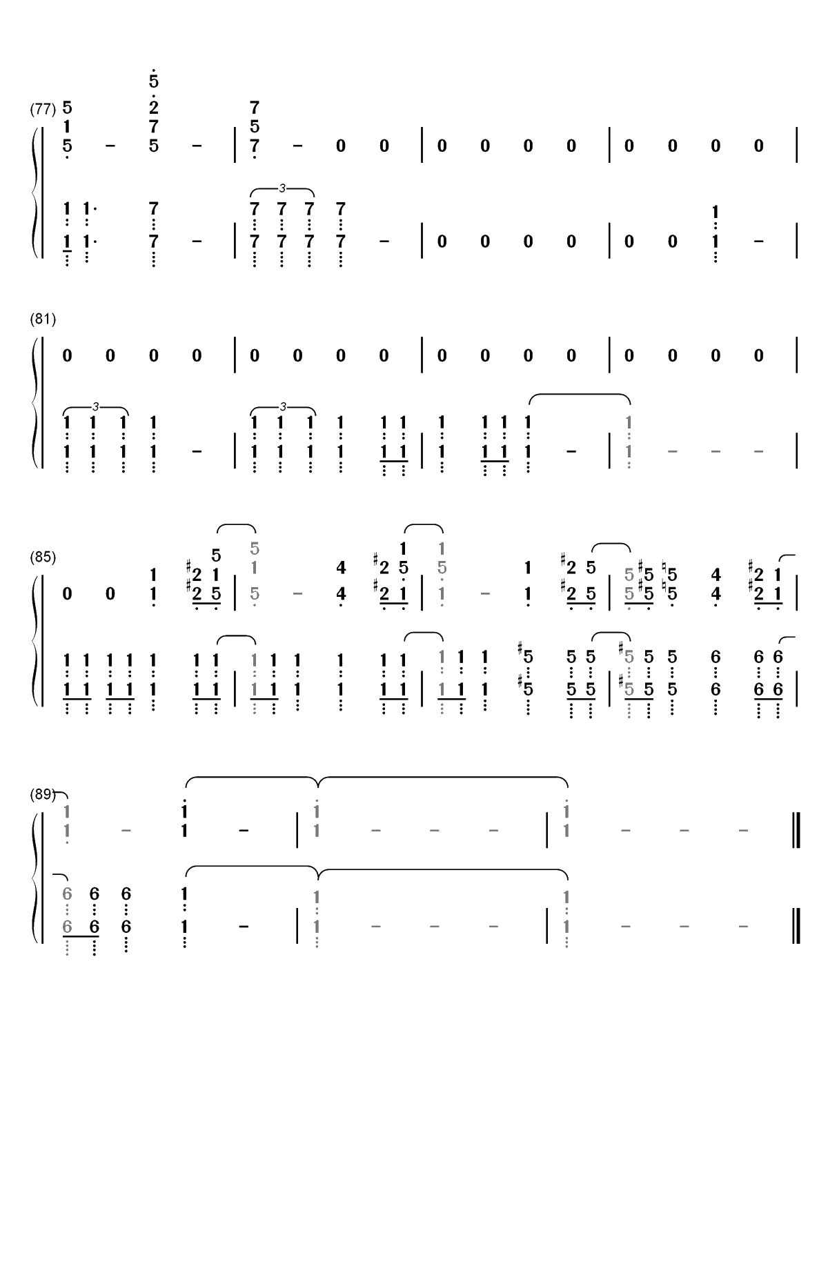 蜘蛛侠英雄远征官方预告片音乐双手简谱预览5