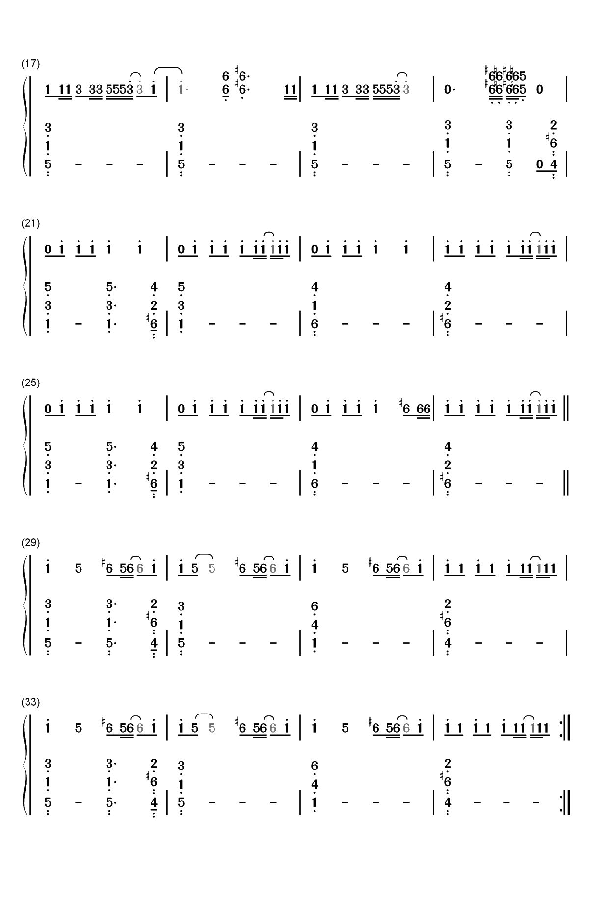 Dumb Blonde-Avril Lavigne双手简谱预览2