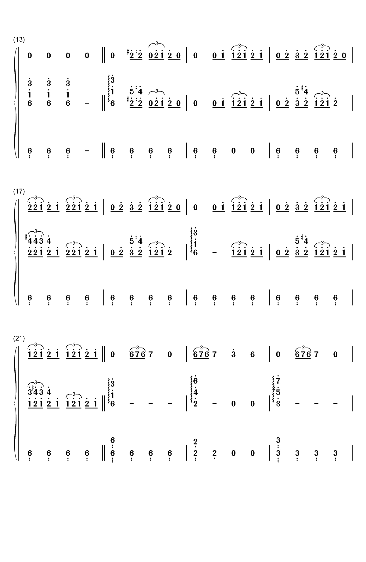 Bury a Friend-Billie Eilish双手简谱预览2