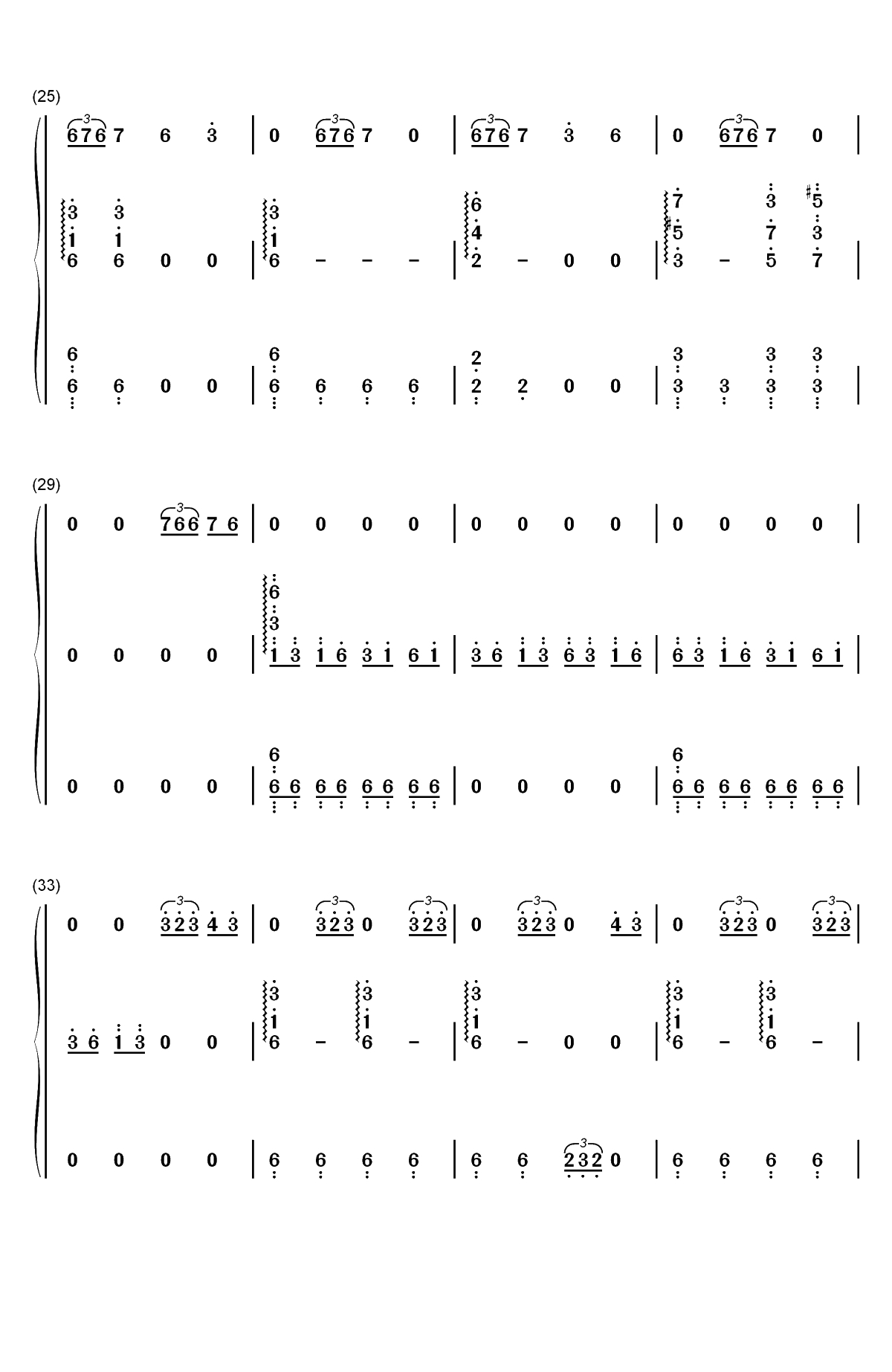 Bury a Friend-Billie Eilish双手简谱预览3