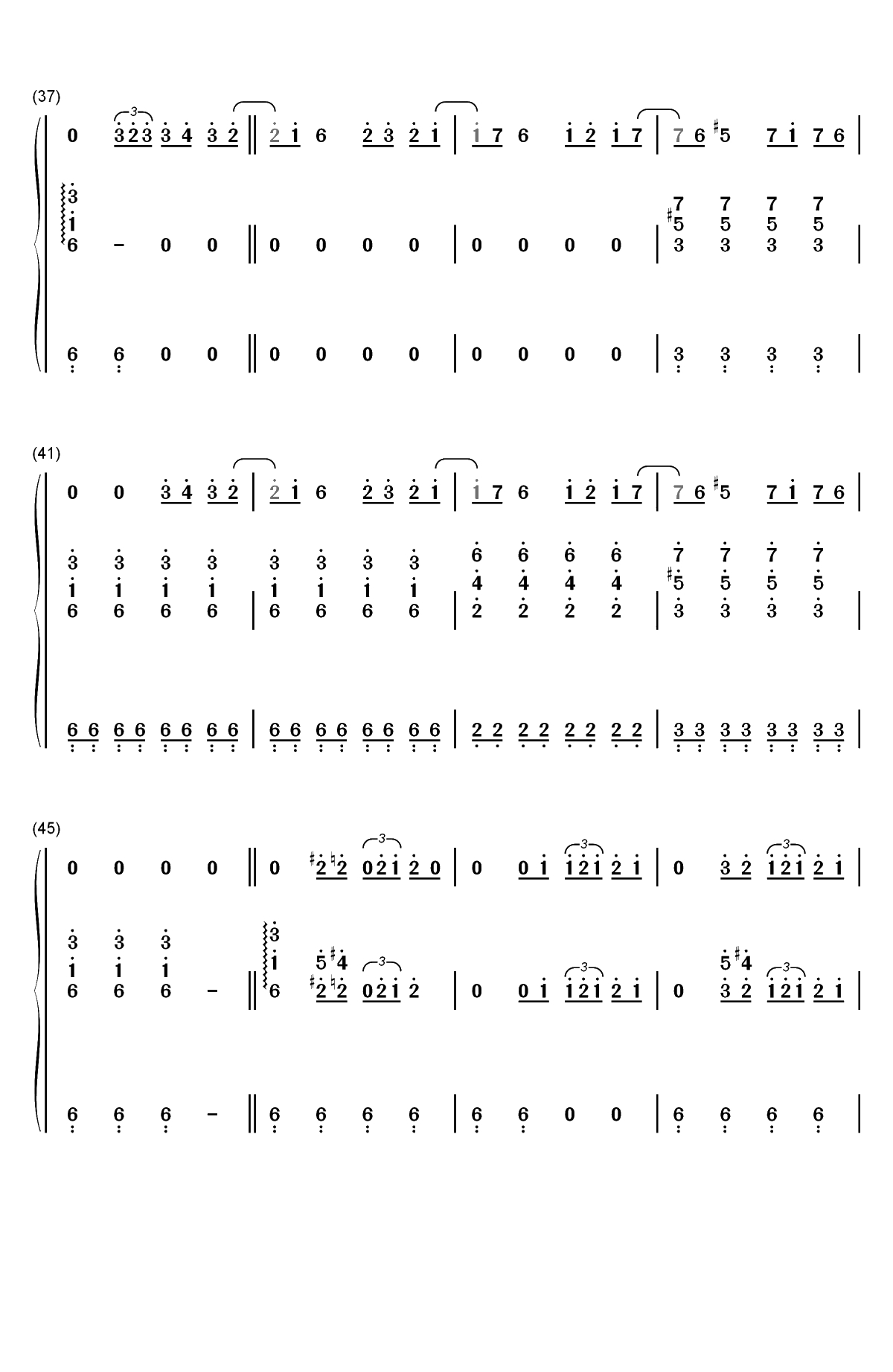 Bury a Friend-Billie Eilish双手简谱预览4