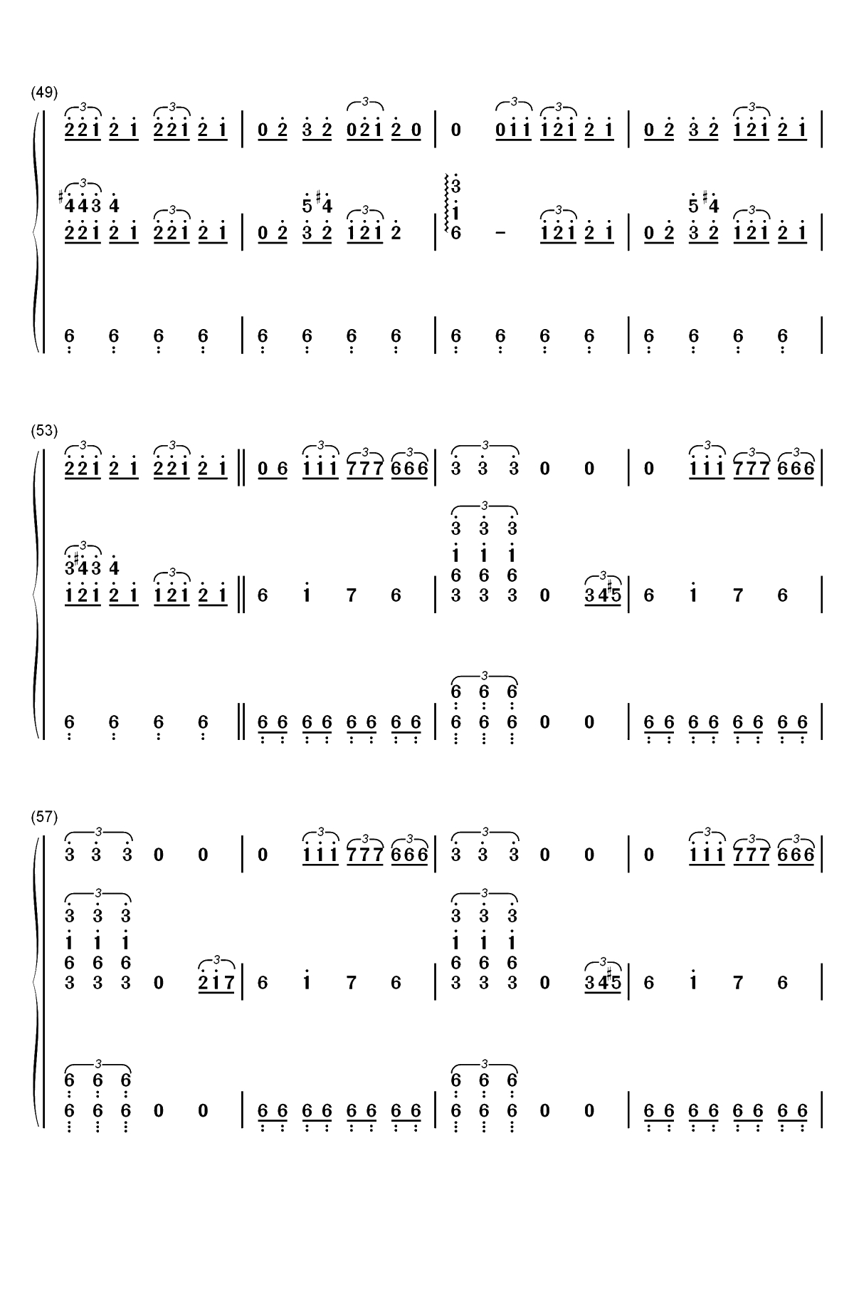 Bury a Friend-Billie Eilish双手简谱预览5