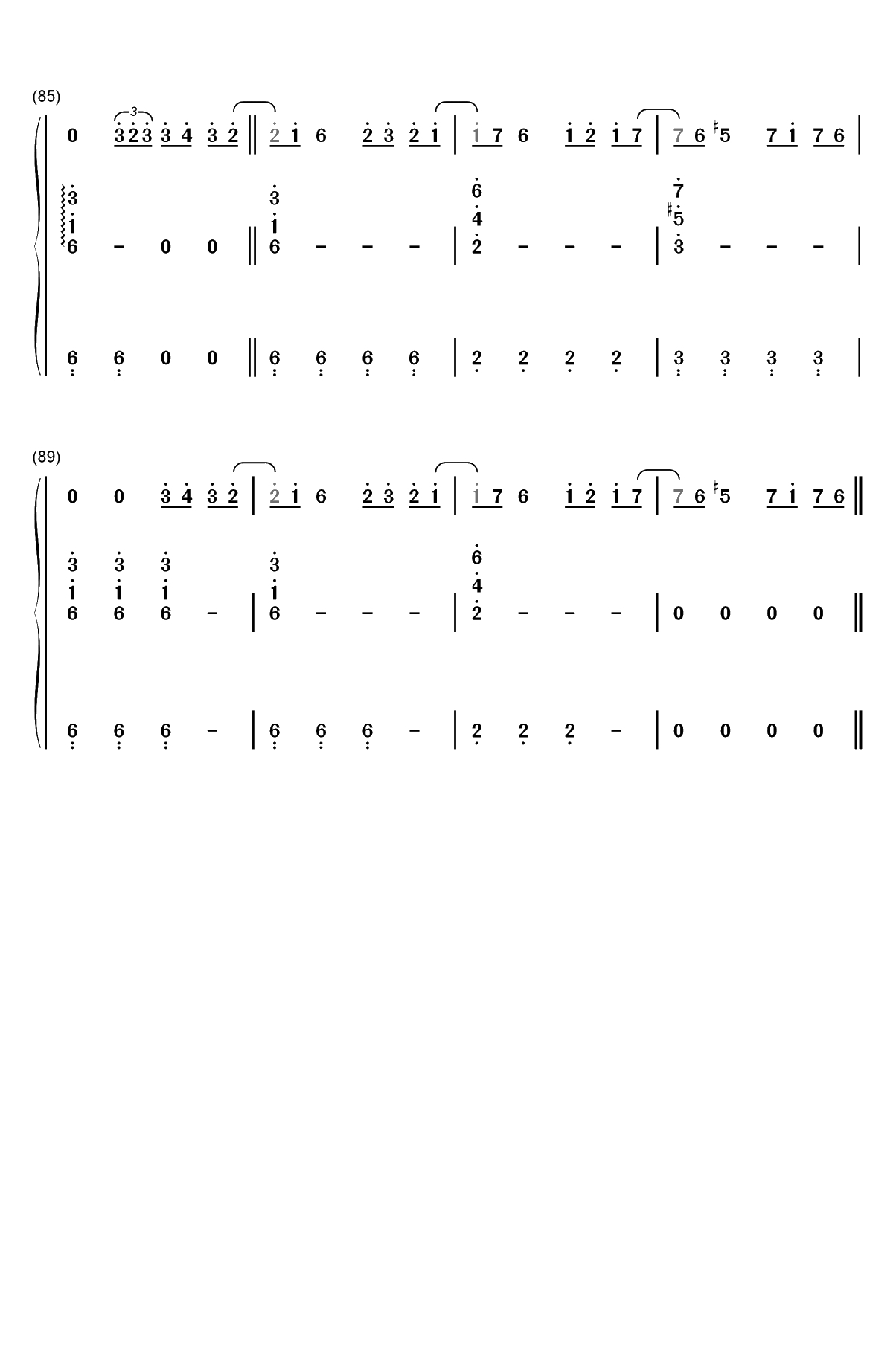 Bury a Friend-Billie Eilish双手简谱预览8