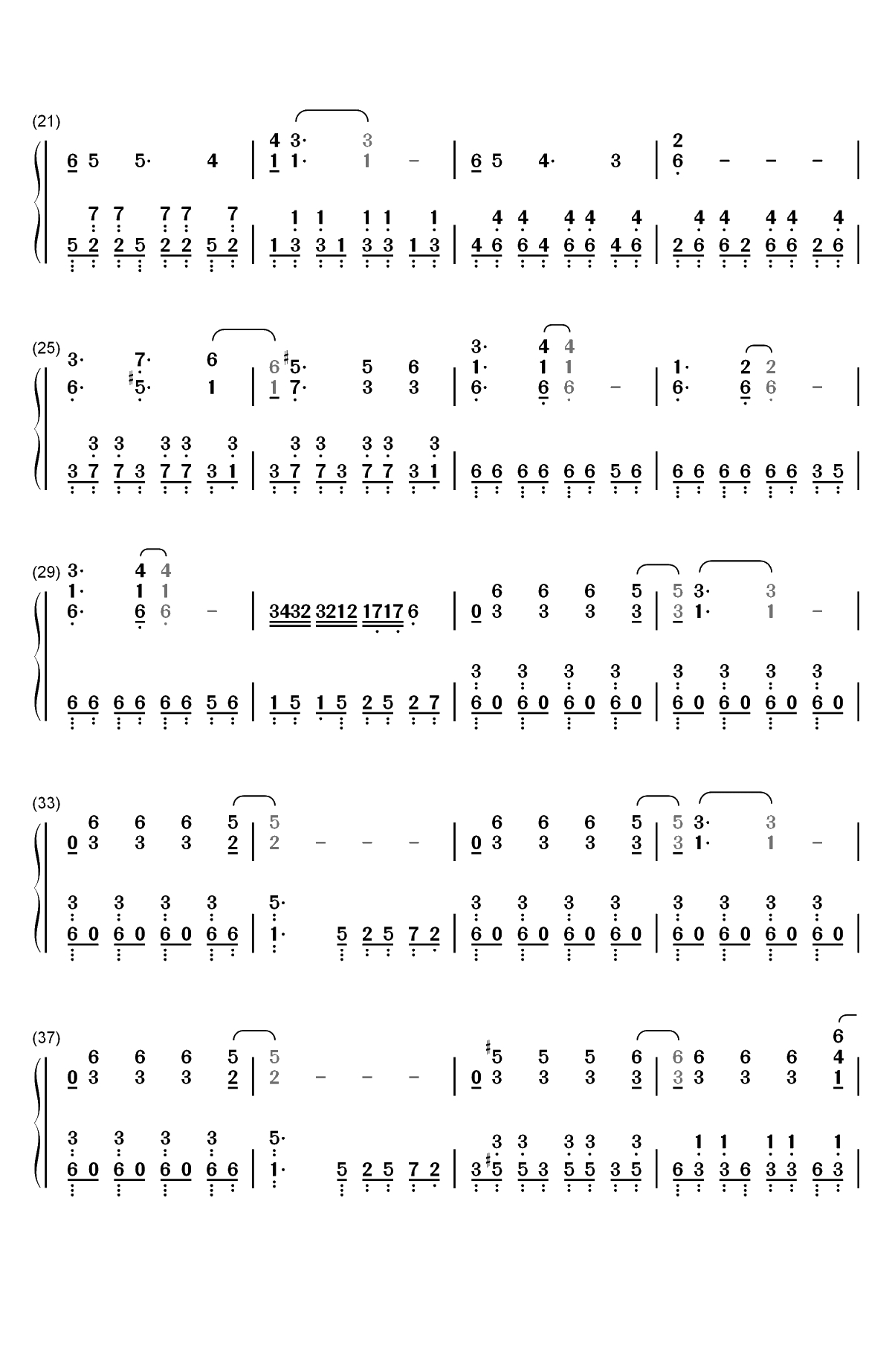 Rats-Ghost双手简谱预览2