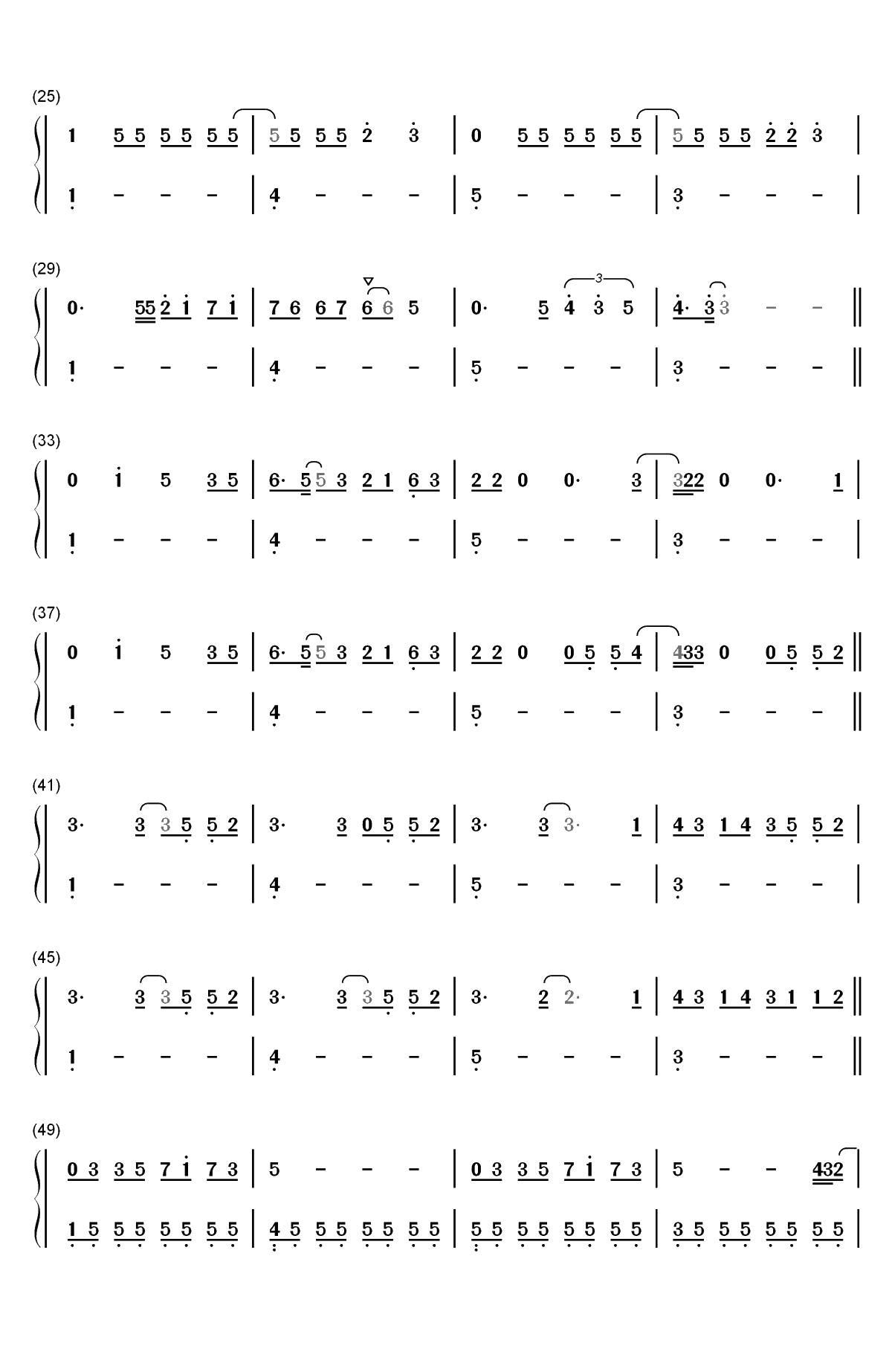 Ghostin-Ariana Grande双手简谱预览2