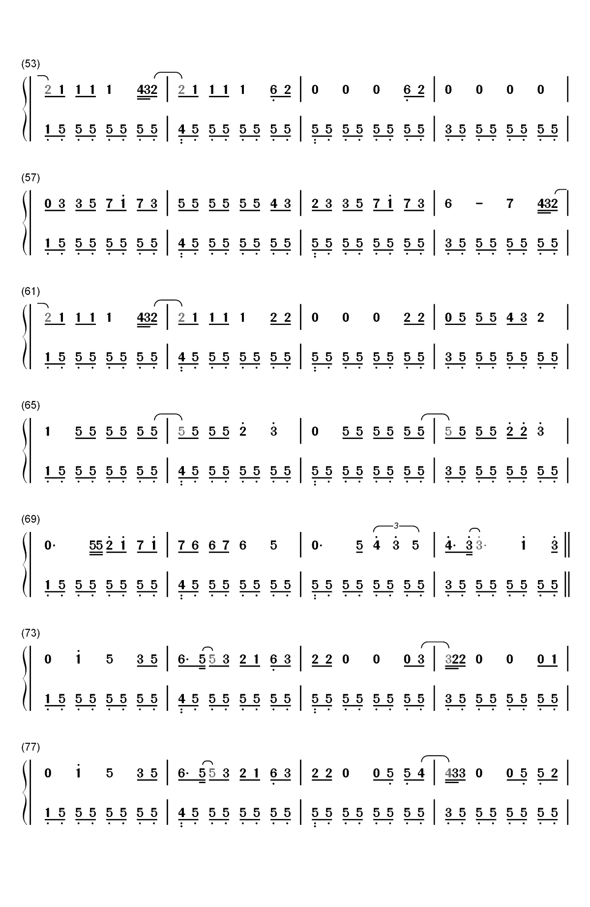 Ghostin-Ariana Grande双手简谱预览3