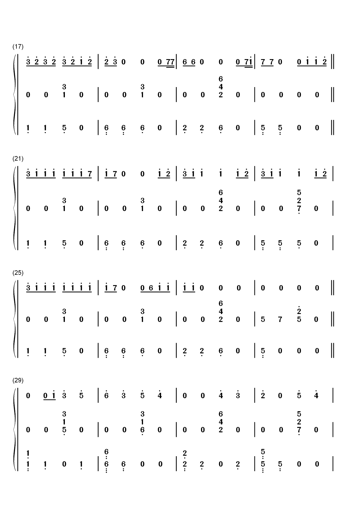 Anxiety-Julia Michaels ft Selena Gomez双手简谱预览2