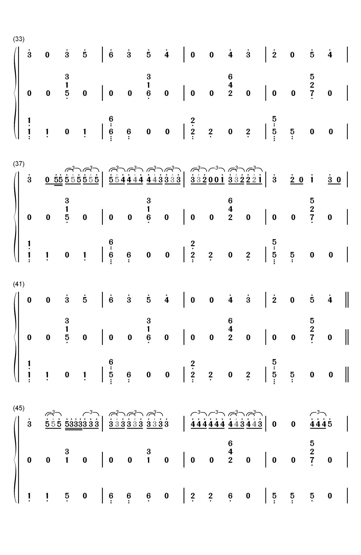 Anxiety-Julia Michaels ft Selena Gomez双手简谱预览3