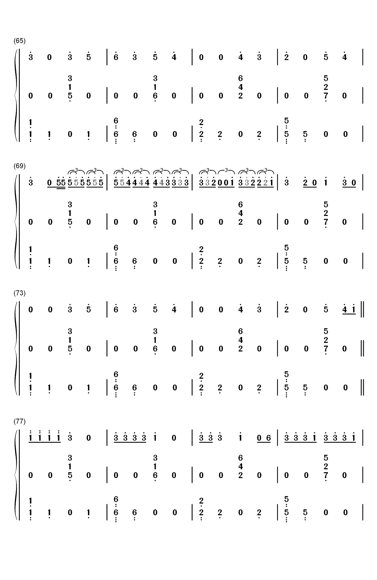 Anxiety-Julia Michaels ft Selena Gomez双手简谱预览5