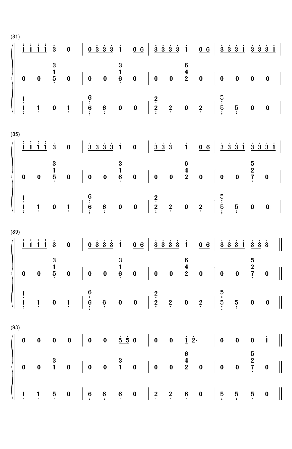 Anxiety-Julia Michaels ft Selena Gomez双手简谱预览6