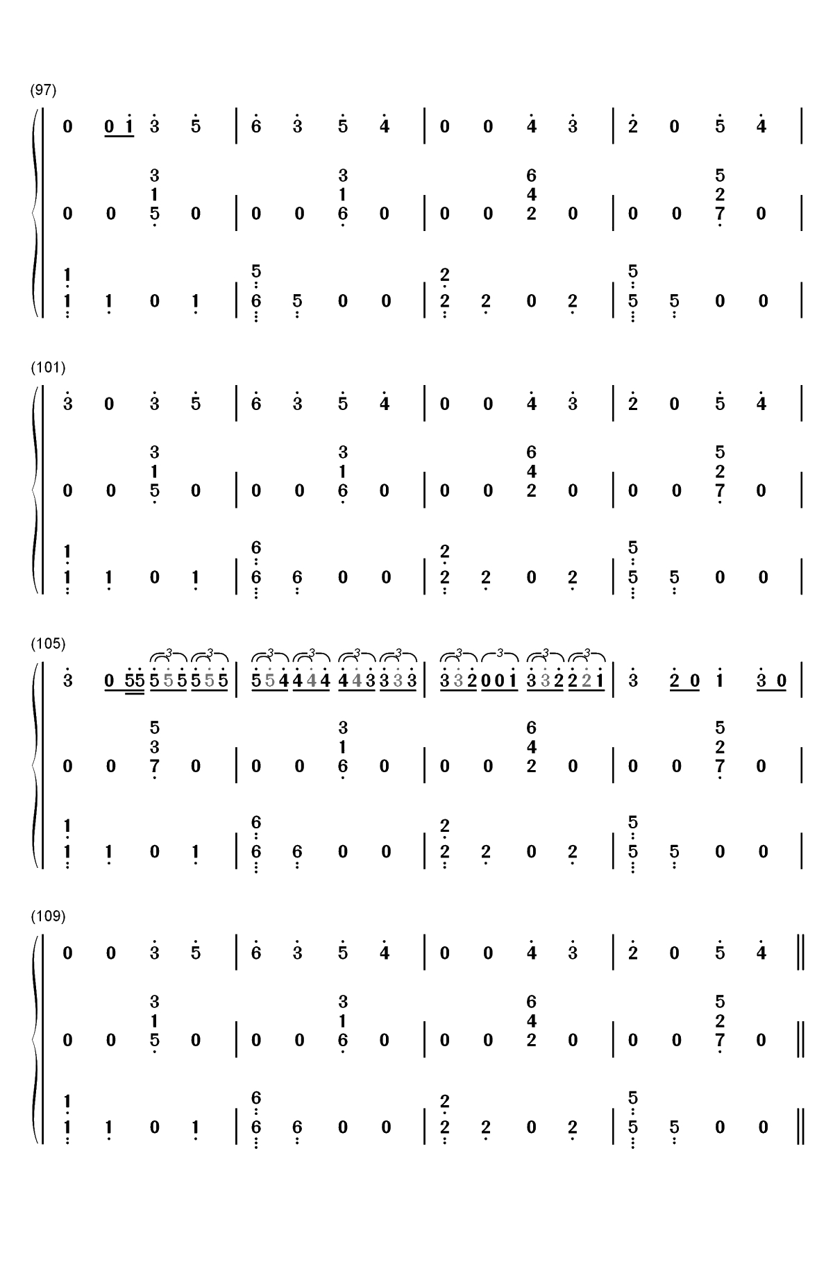Anxiety-Julia Michaels ft Selena Gomez双手简谱预览7
