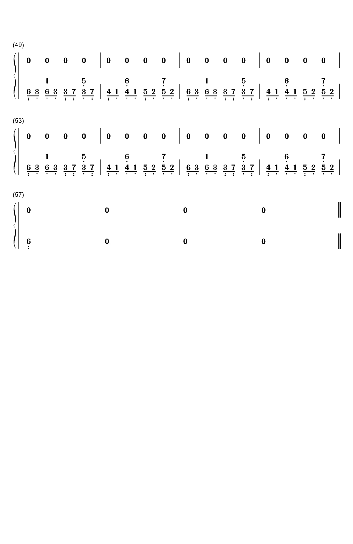 出山-有人不知悔改迷雾中混淆黑白-抖音爆火双手简谱预览3