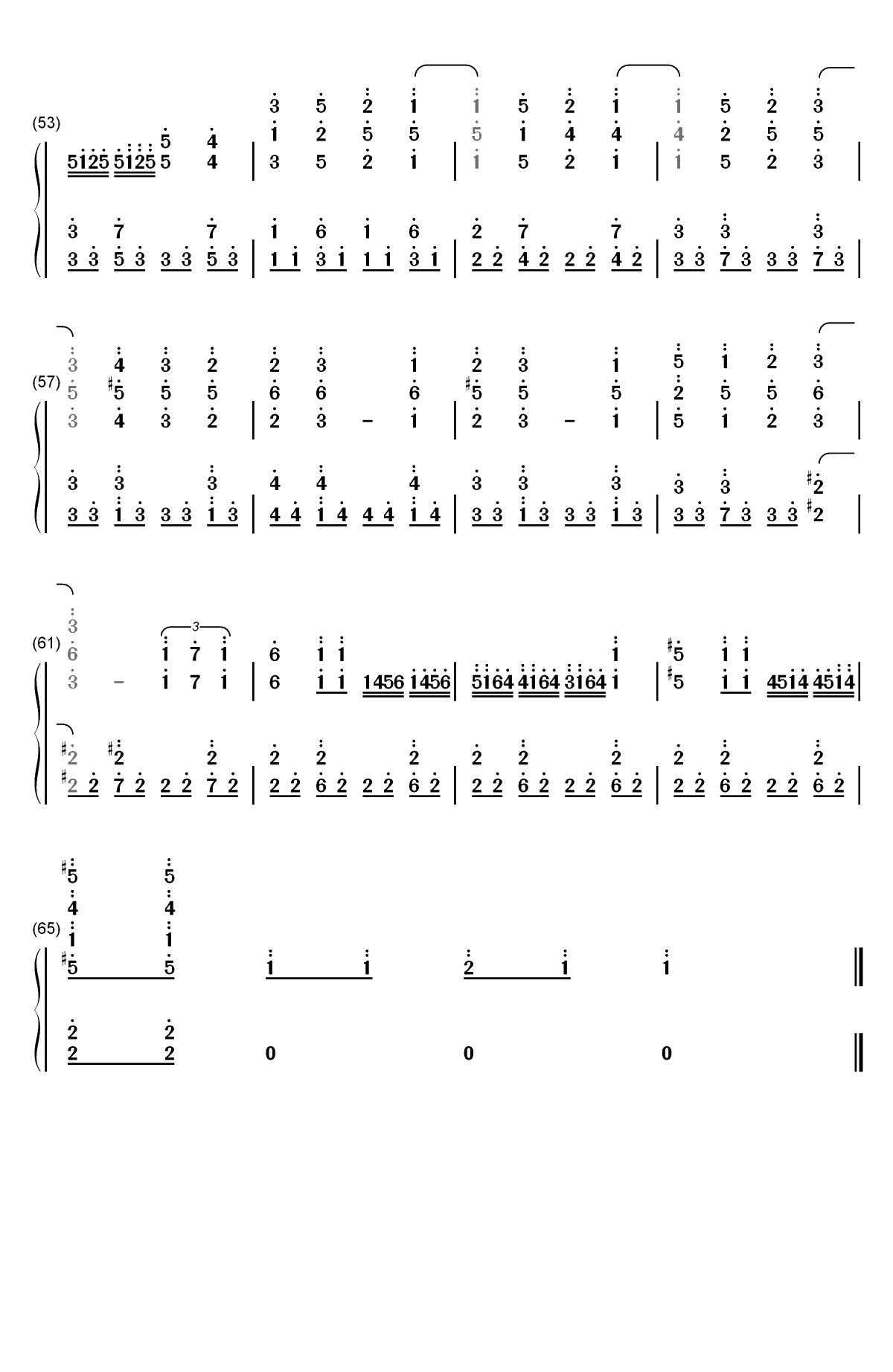 センチメンタルクライシス-辉夜大小姐想让我告白天才们的恋爱头脑战ED双手简谱预览4