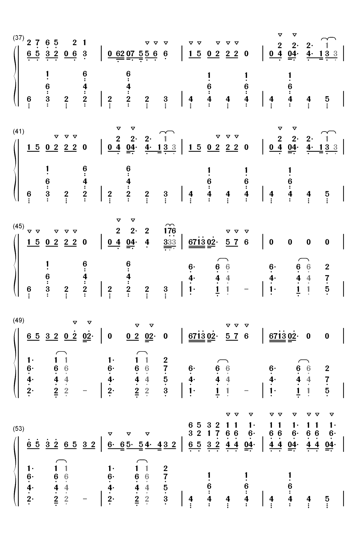 365-Zedd ft Katy Perry双手简谱预览3