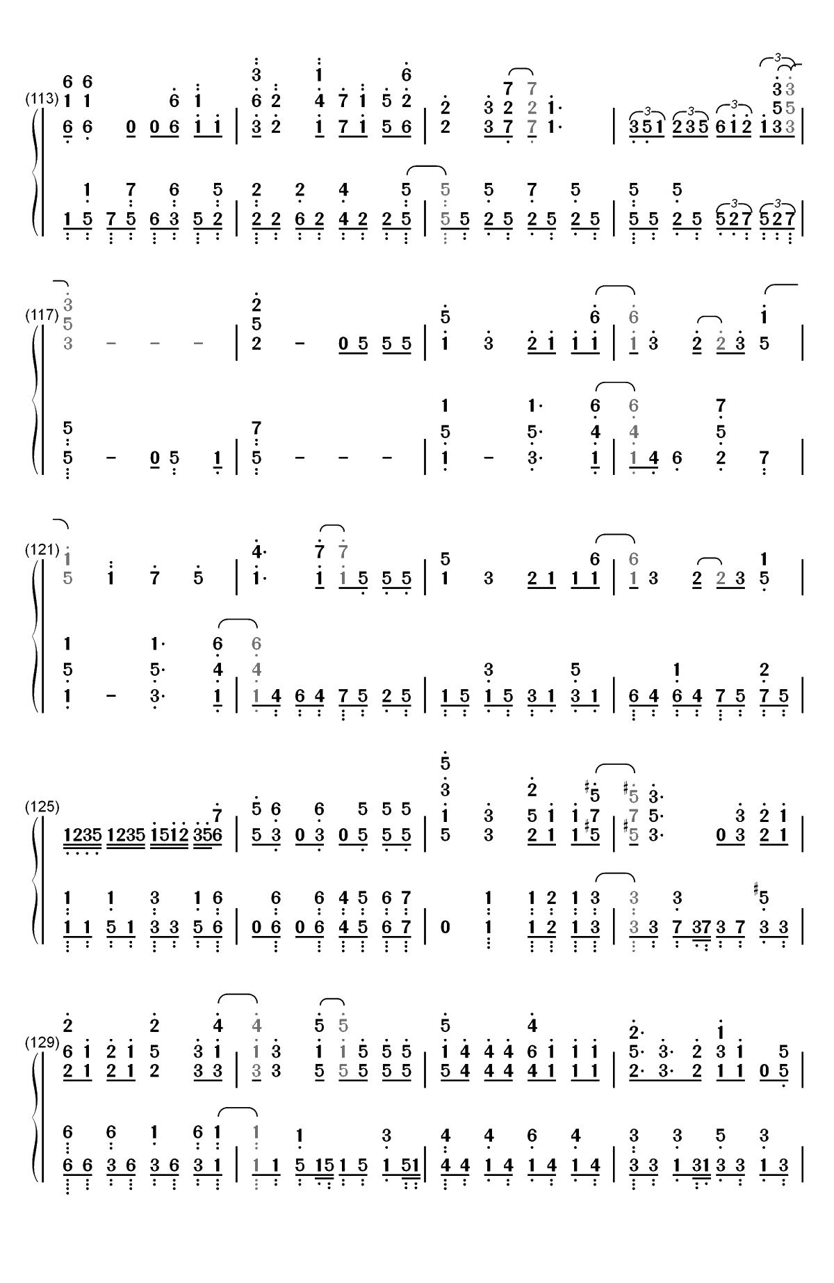 BABY-青春猪头少年不会梦到兔女郎学姐OST双手简谱预览7