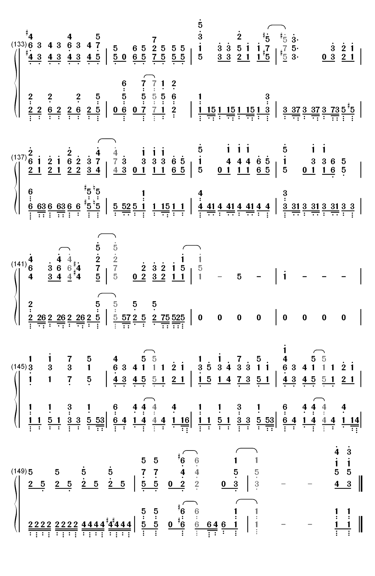 BABY-青春猪头少年不会梦到兔女郎学姐OST双手简谱预览8