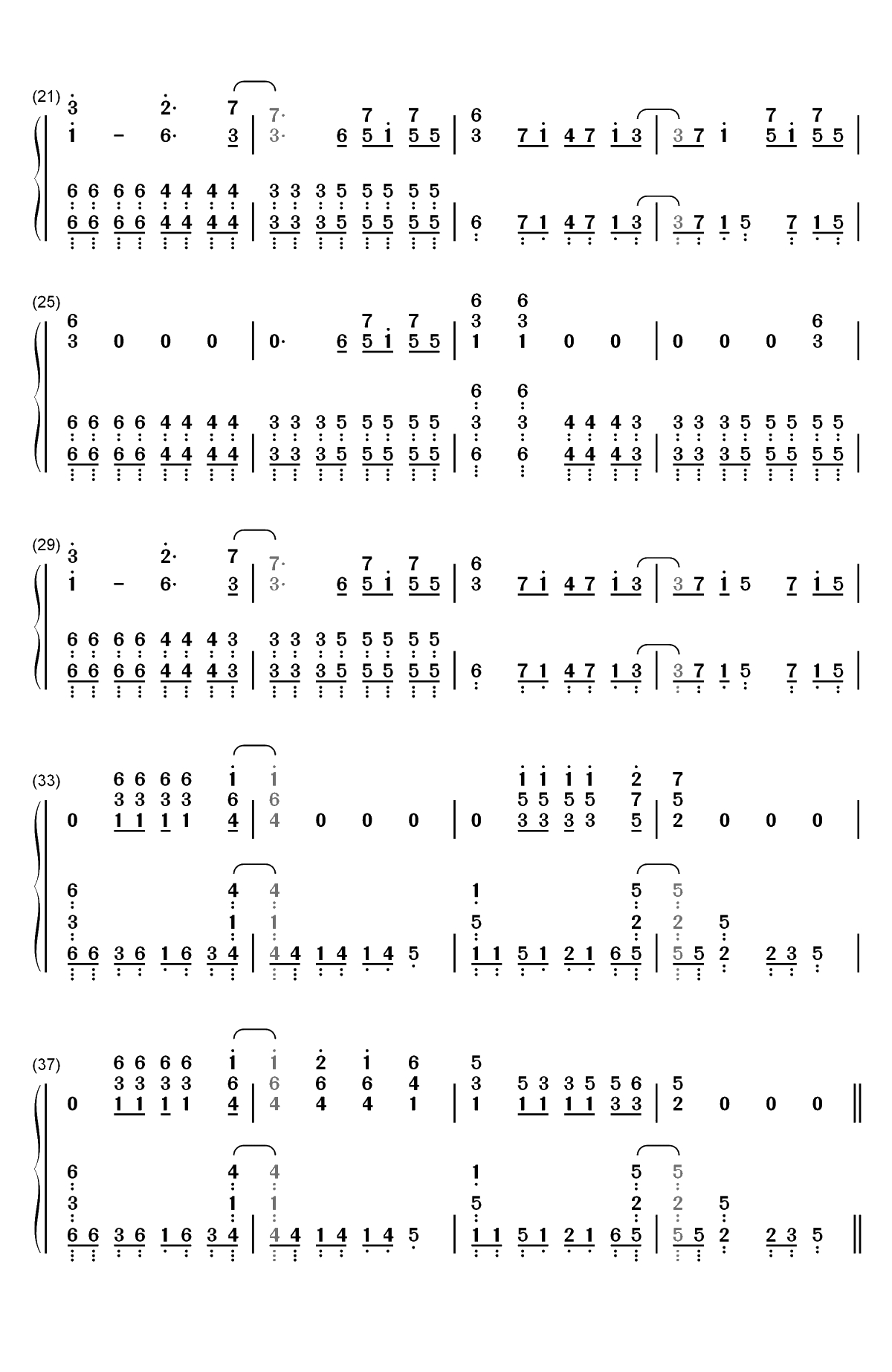 Square Hammer-Ghost双手简谱预览2