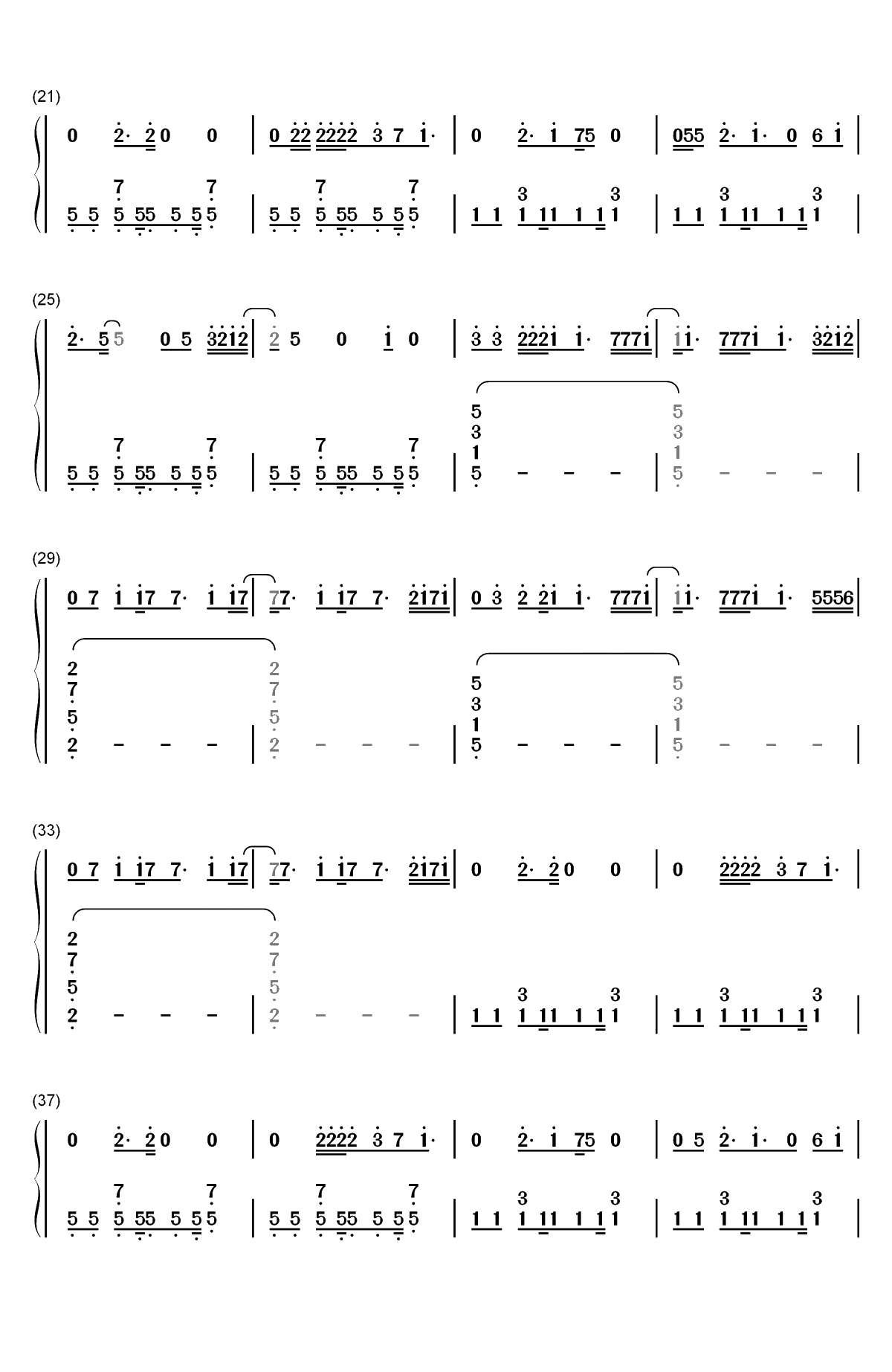 Im So Tired-Lauv和Troye Sivan双手简谱预览2