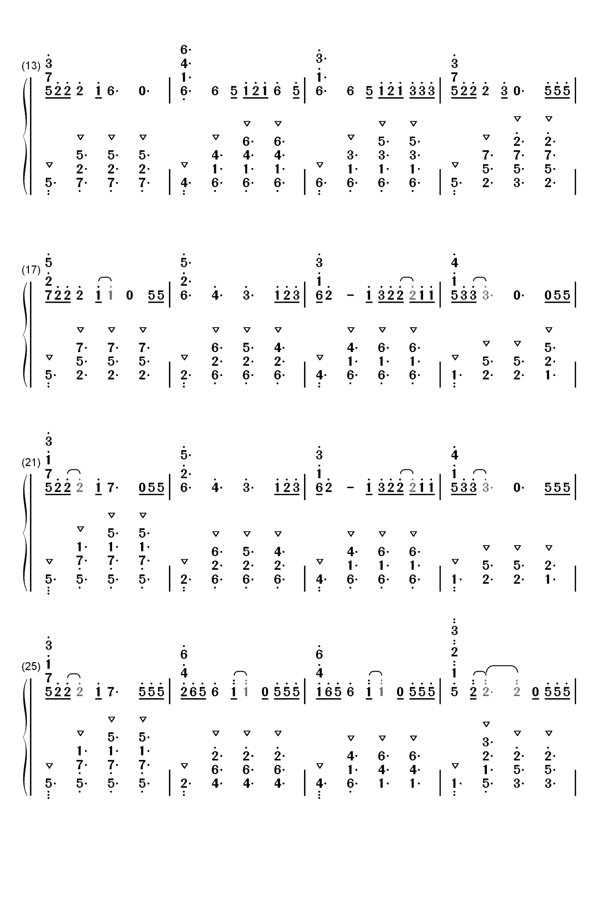 Flux-Ellie Goulding双手简谱预览2