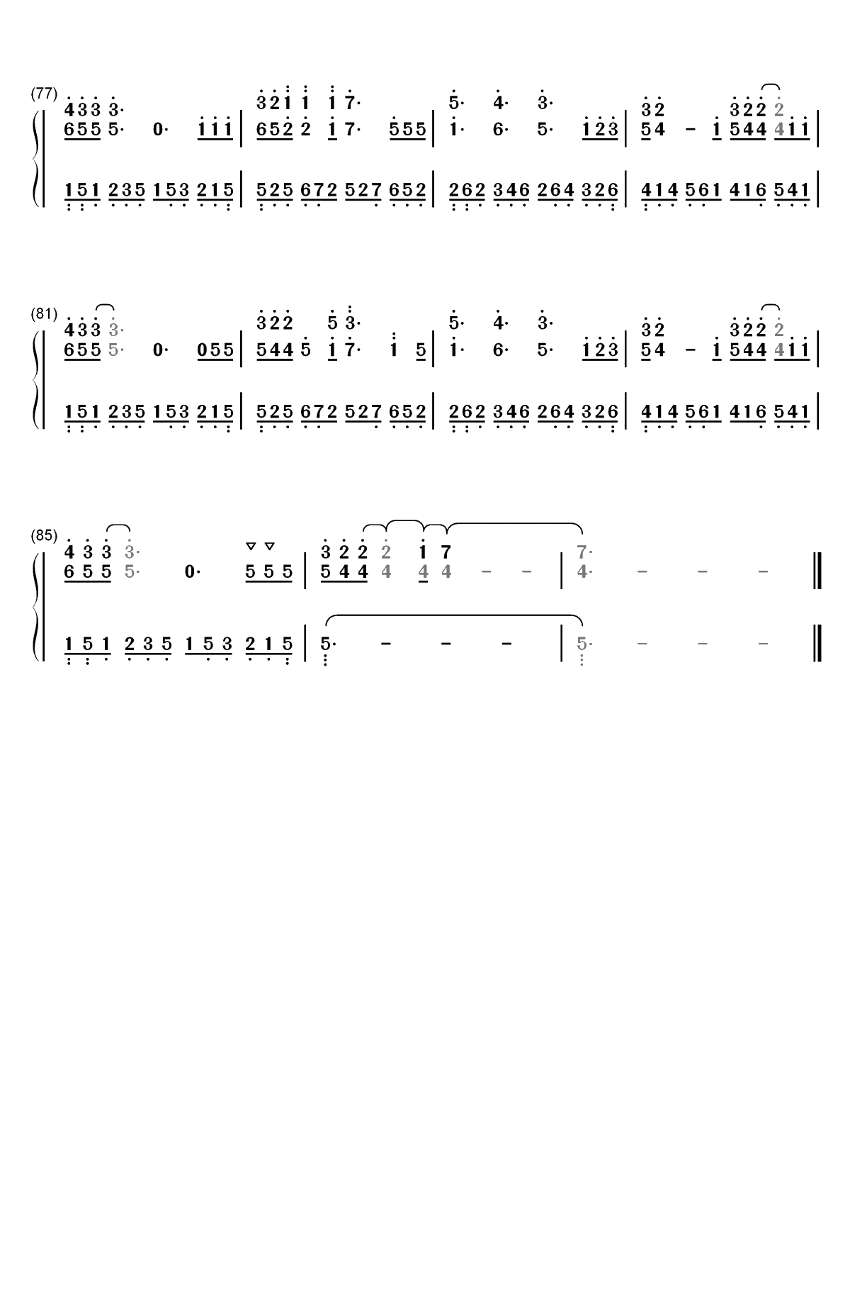 Flux-Ellie Goulding双手简谱预览6