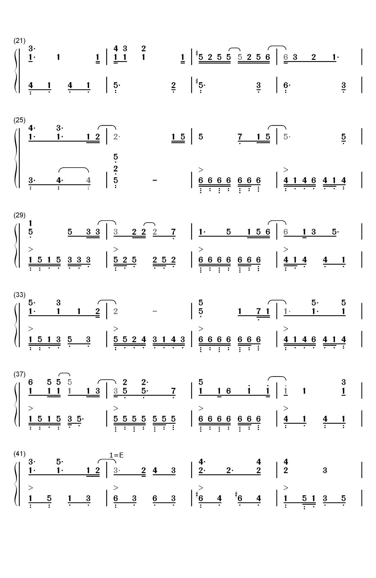 Moe Anime OP Thing Season 2双手简谱预览2
