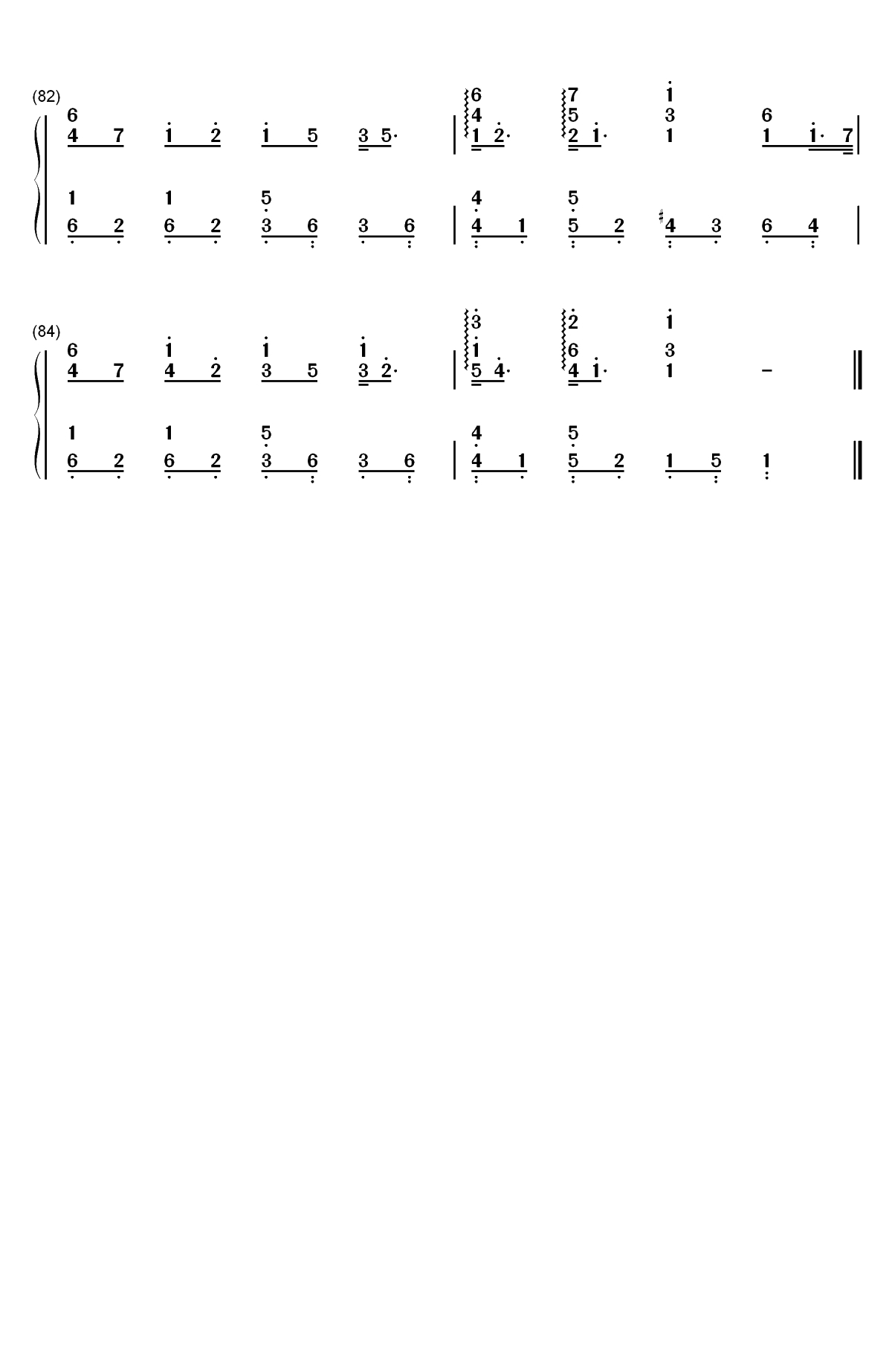 Lemon-完美版双手简谱预览6