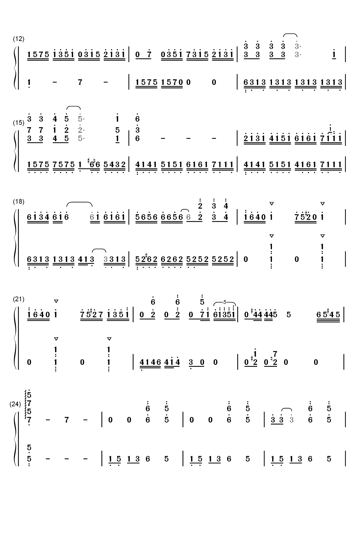 Bohemian Rhapsody-完美版-波希米亚狂想曲双手简谱预览2