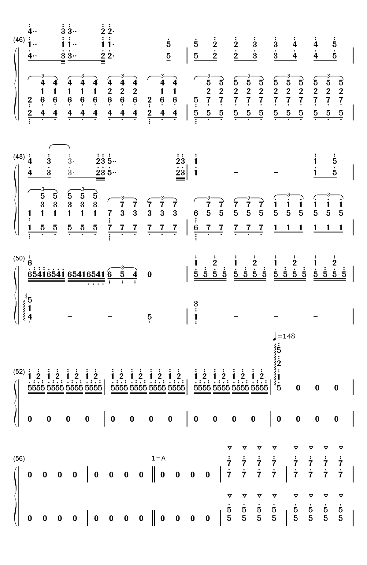 Bohemian Rhapsody-完美版-波希米亚狂想曲双手简谱预览4