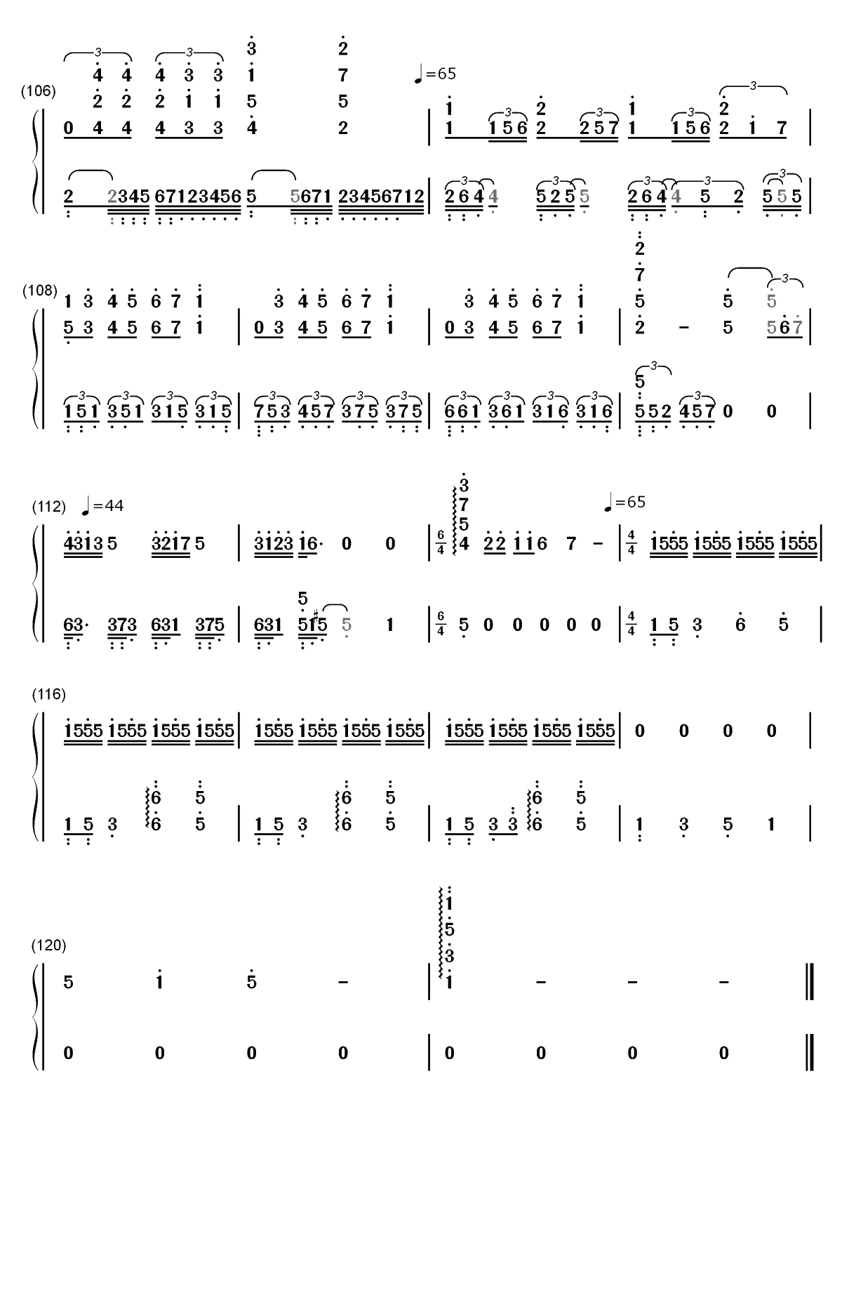 Bohemian Rhapsody-完美版-波希米亚狂想曲双手简谱预览8