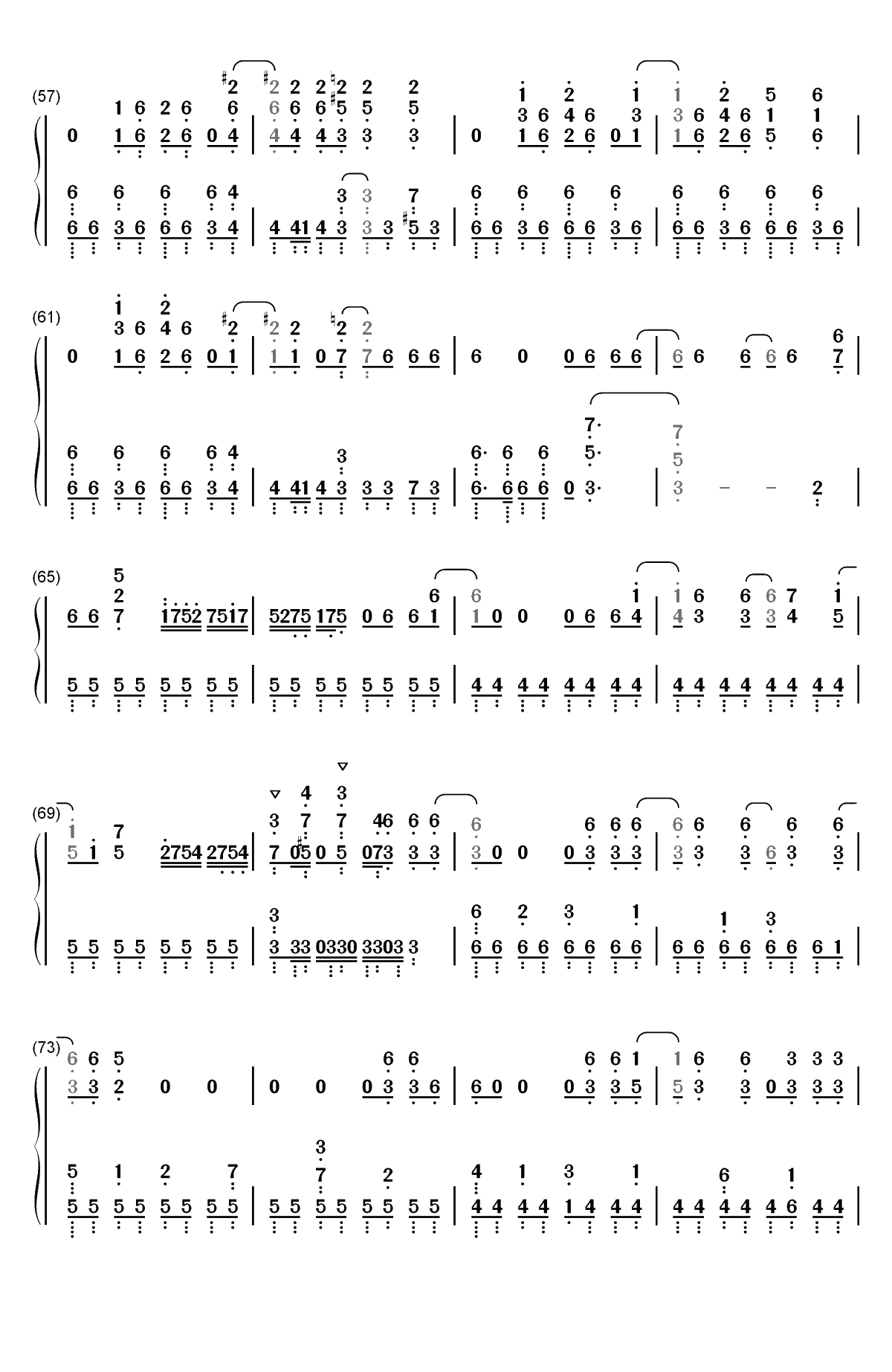 99.9-路人超能100第二季OP双手简谱预览4
