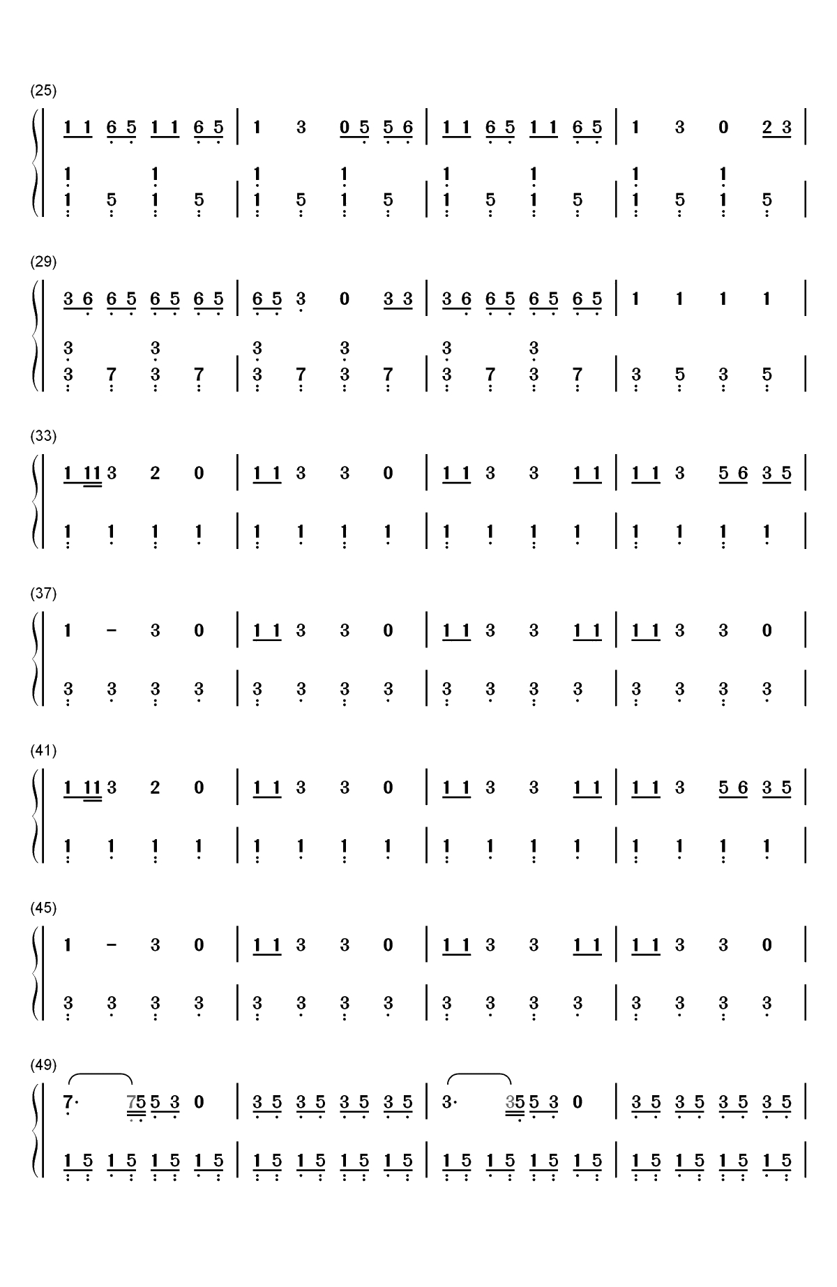 NASA-Ariana Grande双手简谱预览2