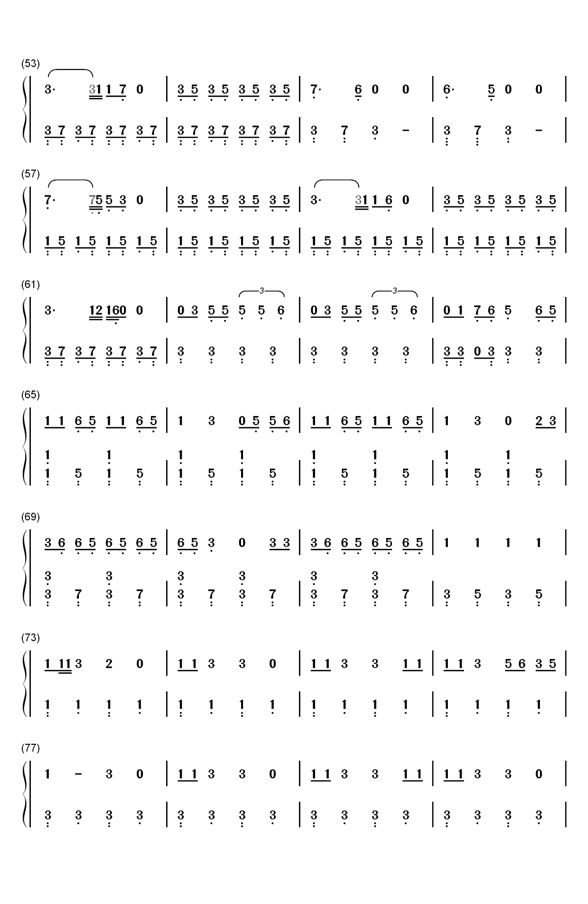 NASA-Ariana Grande双手简谱预览3