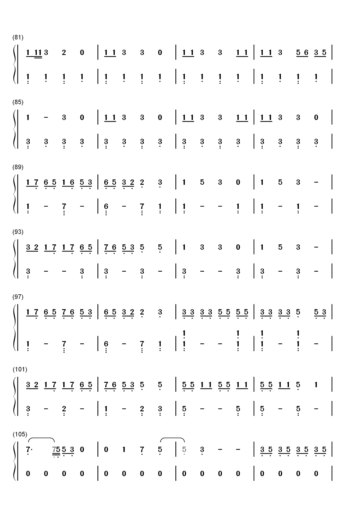 NASA-Ariana Grande双手简谱预览4