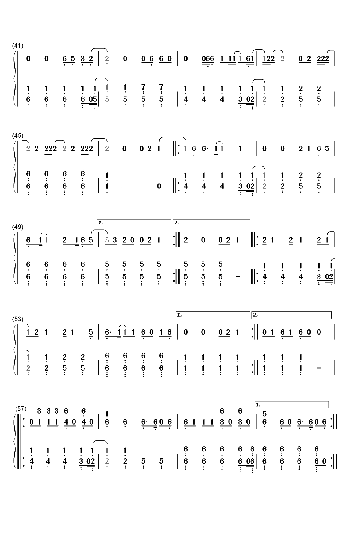 Giant-Calvin Harris and RagnBone Man双手简谱预览3