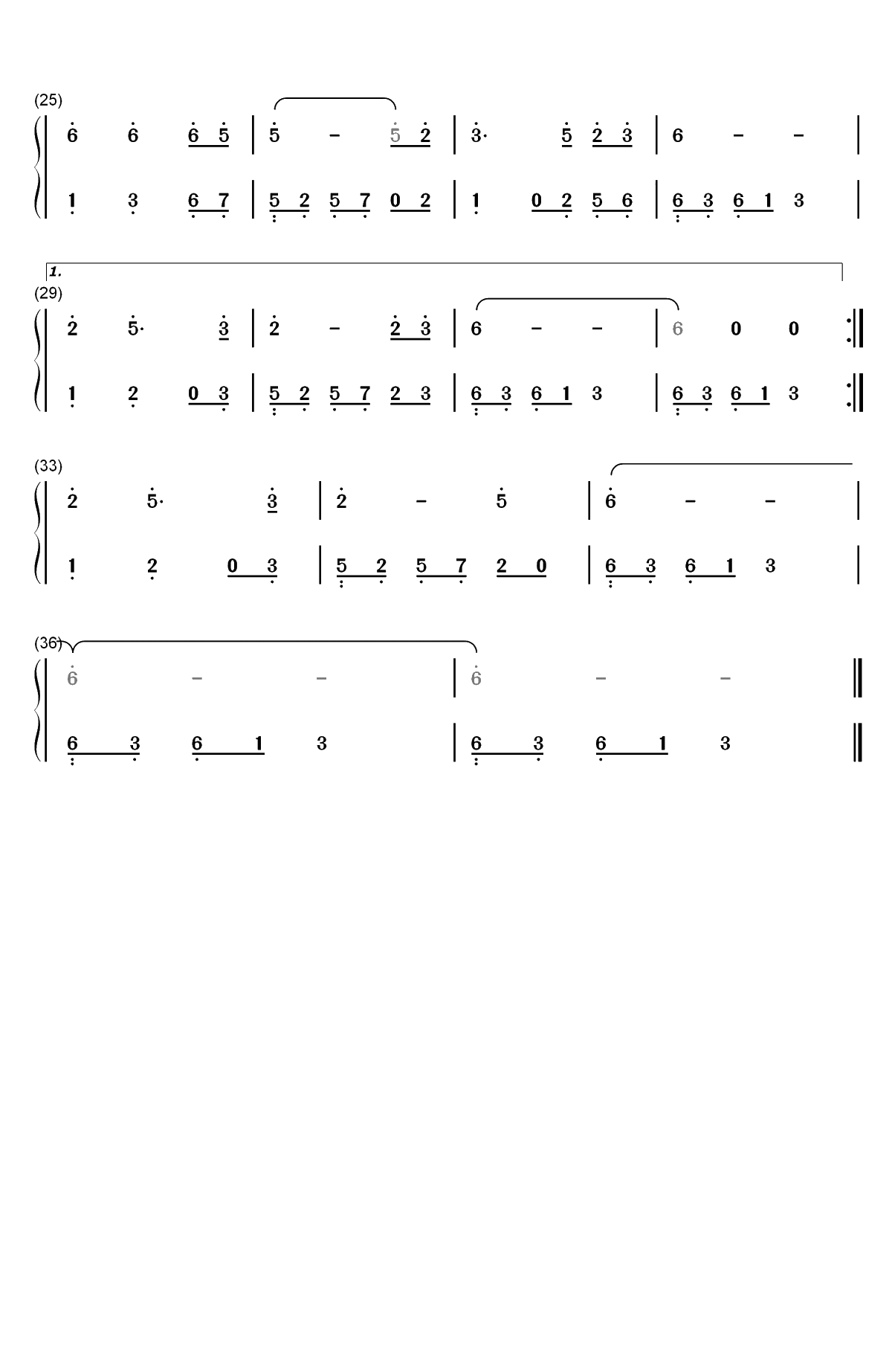 把根留住-童安格双手简谱预览2
