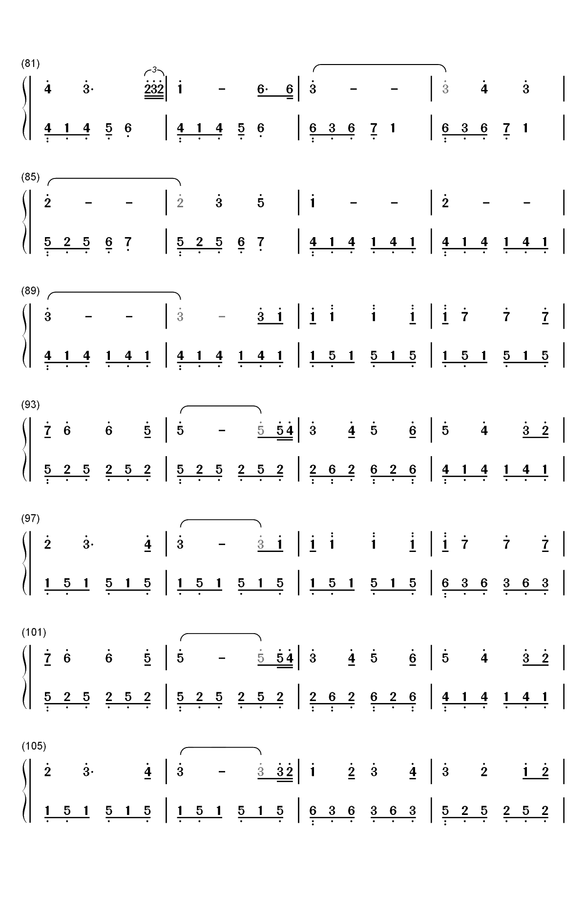 Dream of Flying-Brian Crain双手简谱预览4