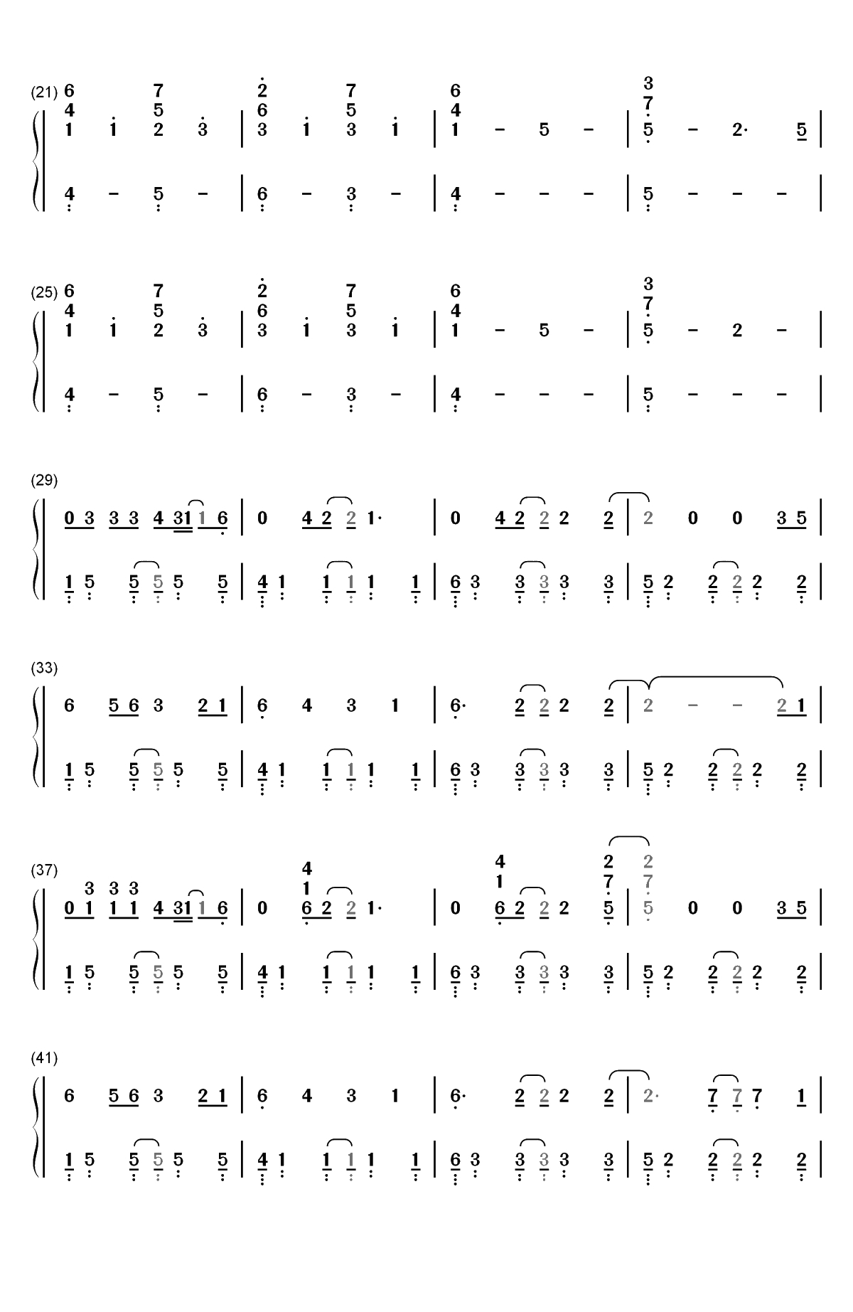 Superhero-Lauv双手简谱预览2