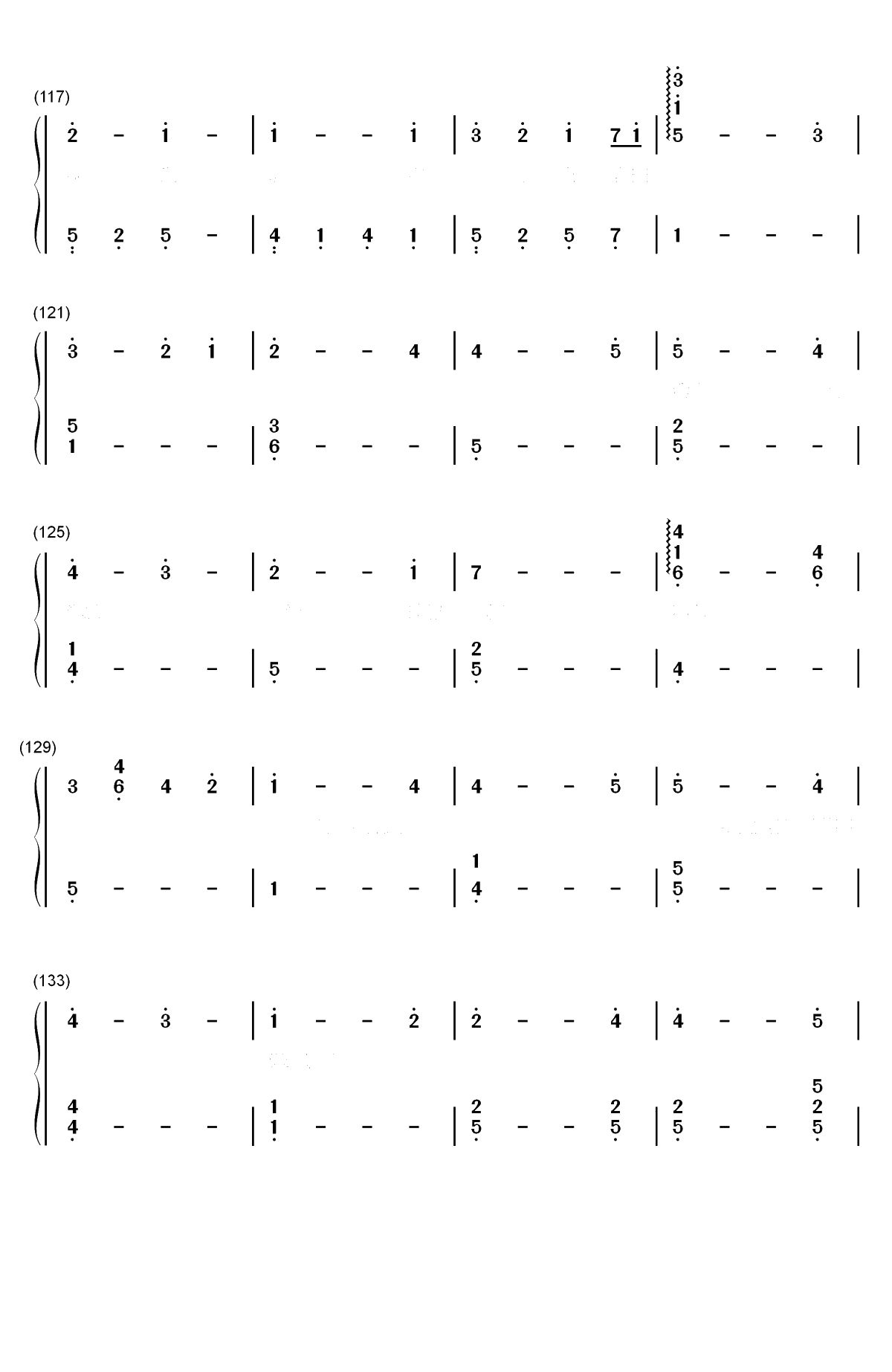 彼岸花-SNH48重生计划公演曲双手简谱预览7