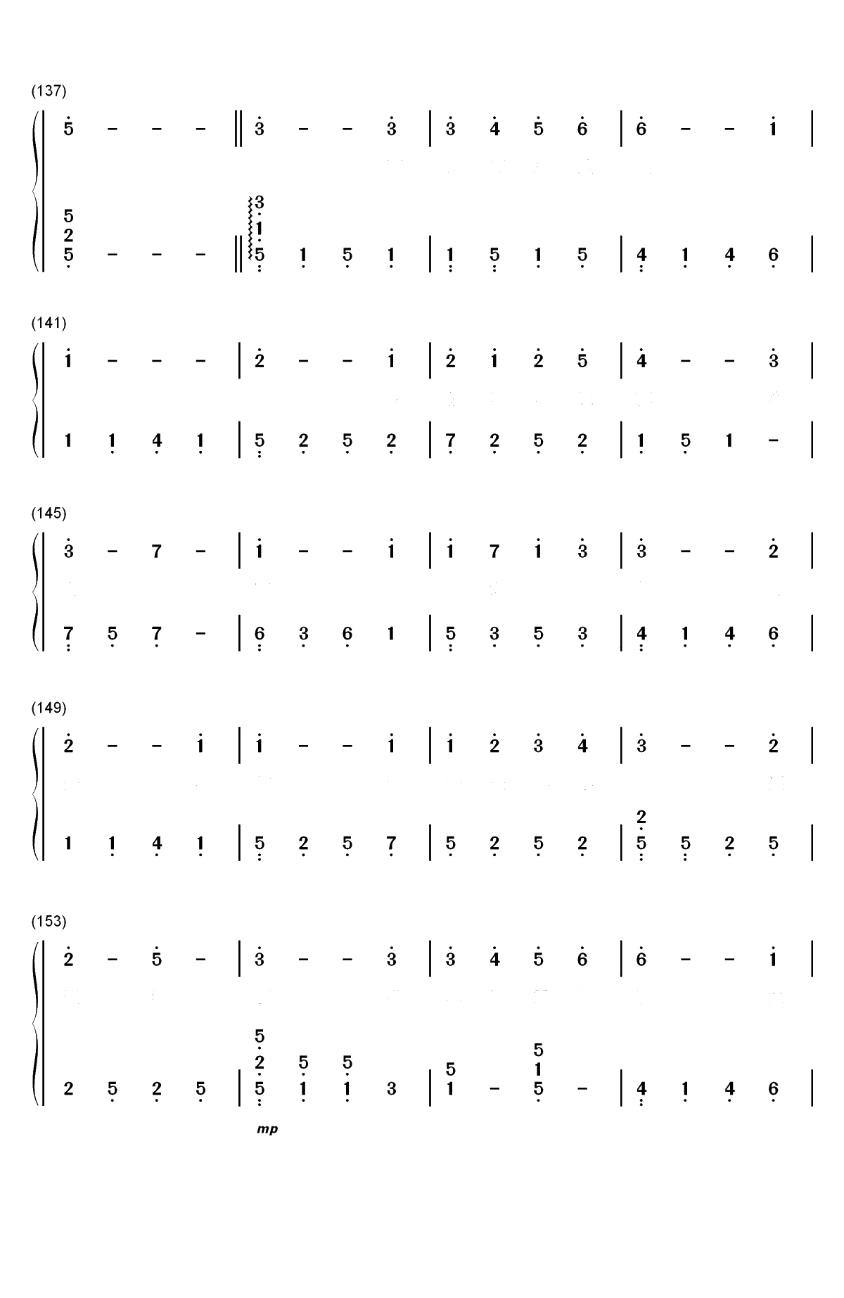 彼岸花-SNH48重生计划公演曲双手简谱预览8