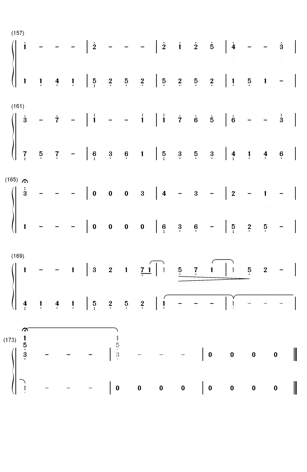 彼岸花-SNH48重生计划公演曲双手简谱预览9