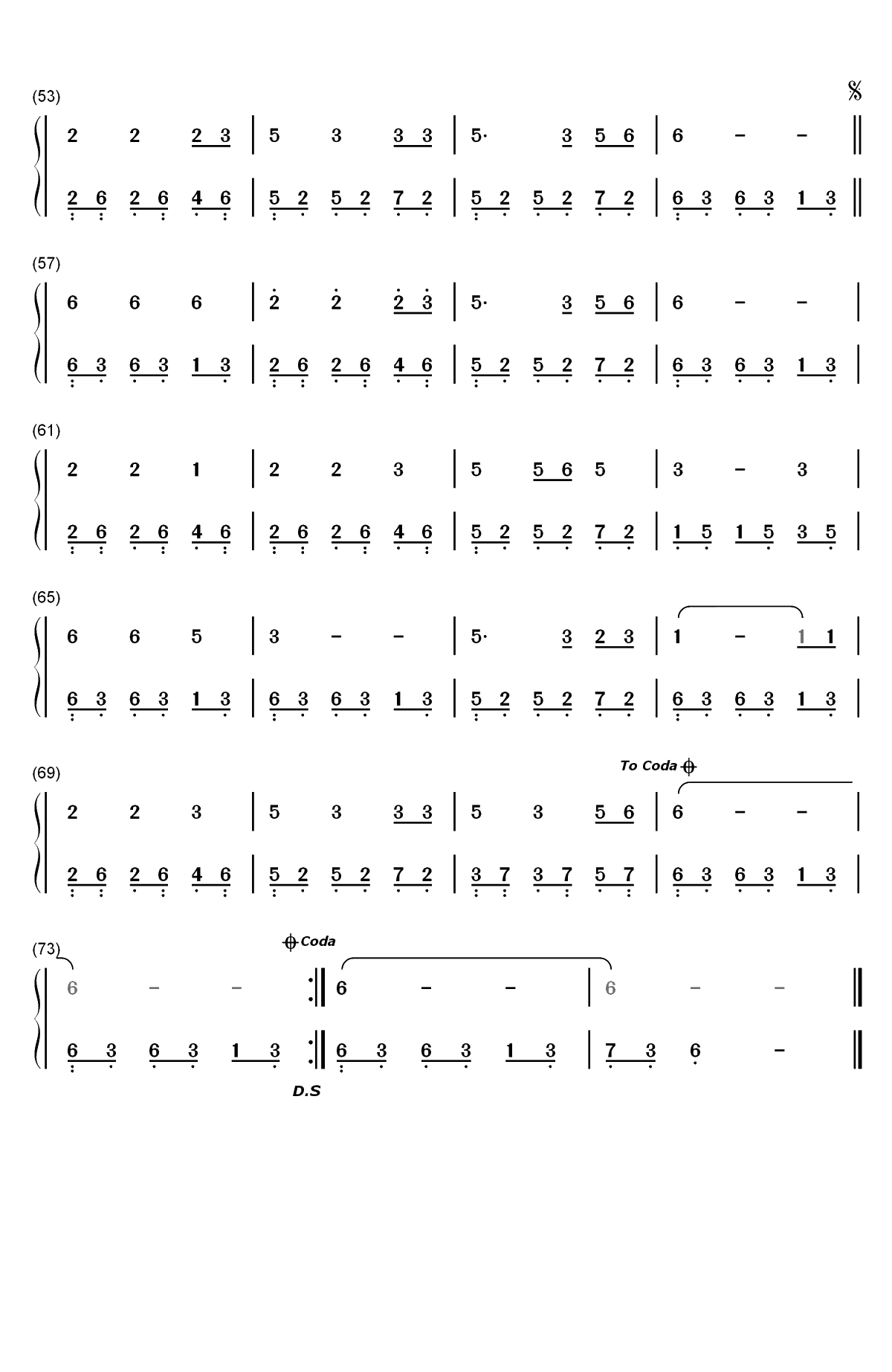站着等你三千年-好听的痴情恋曲双手简谱预览3