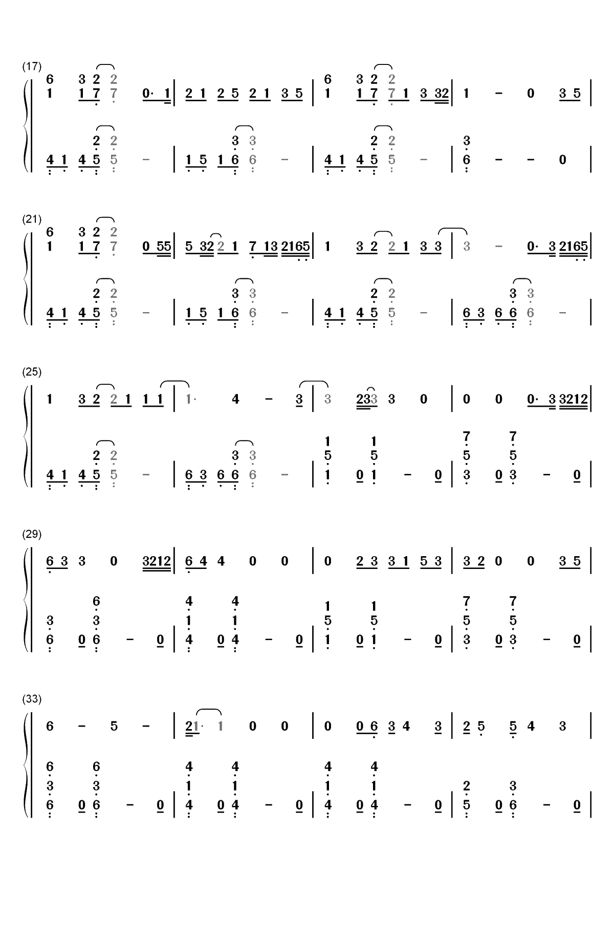 Love Someone-Lukas Graham双手简谱预览2