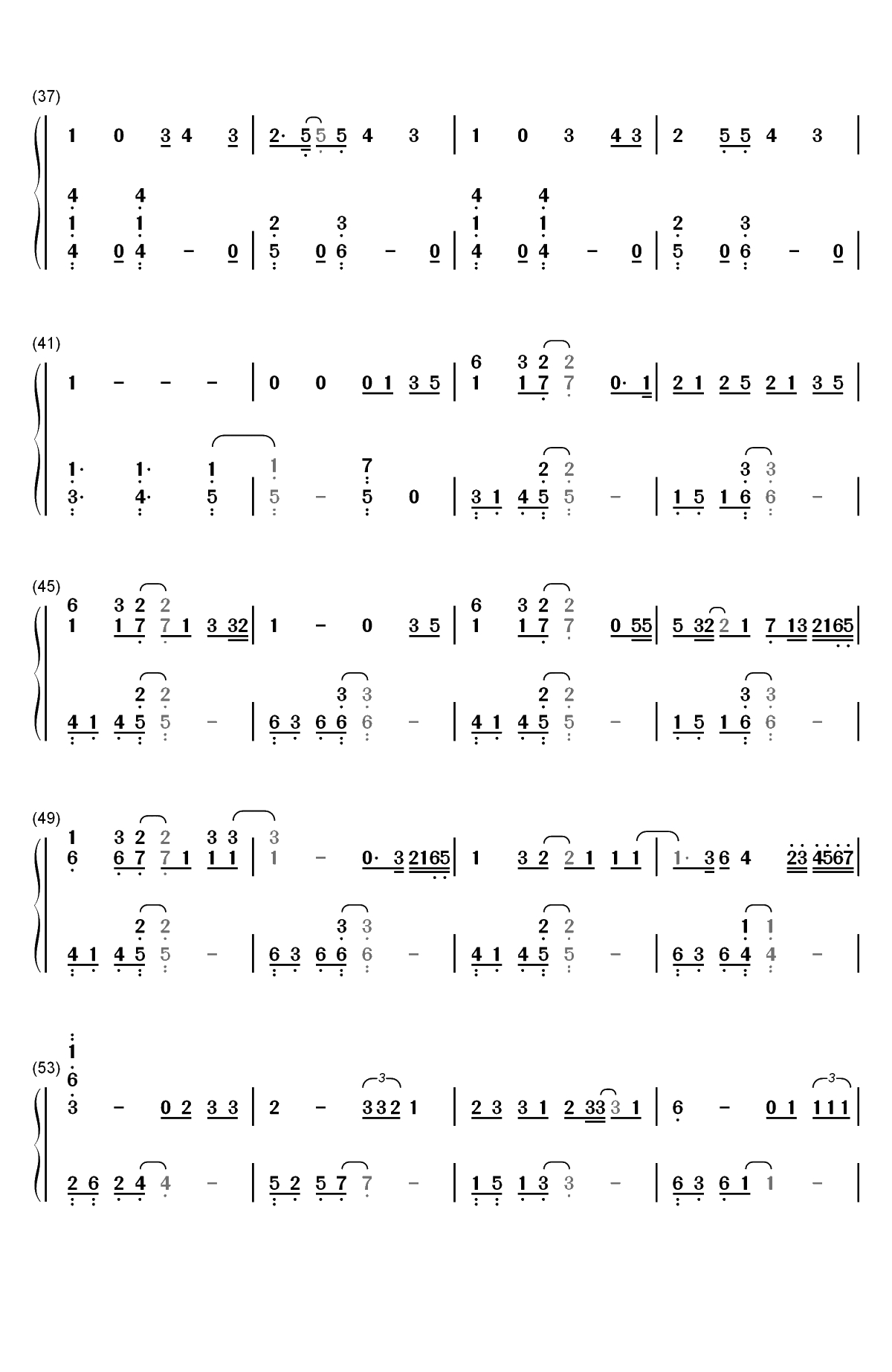 Love Someone-Lukas Graham双手简谱预览3