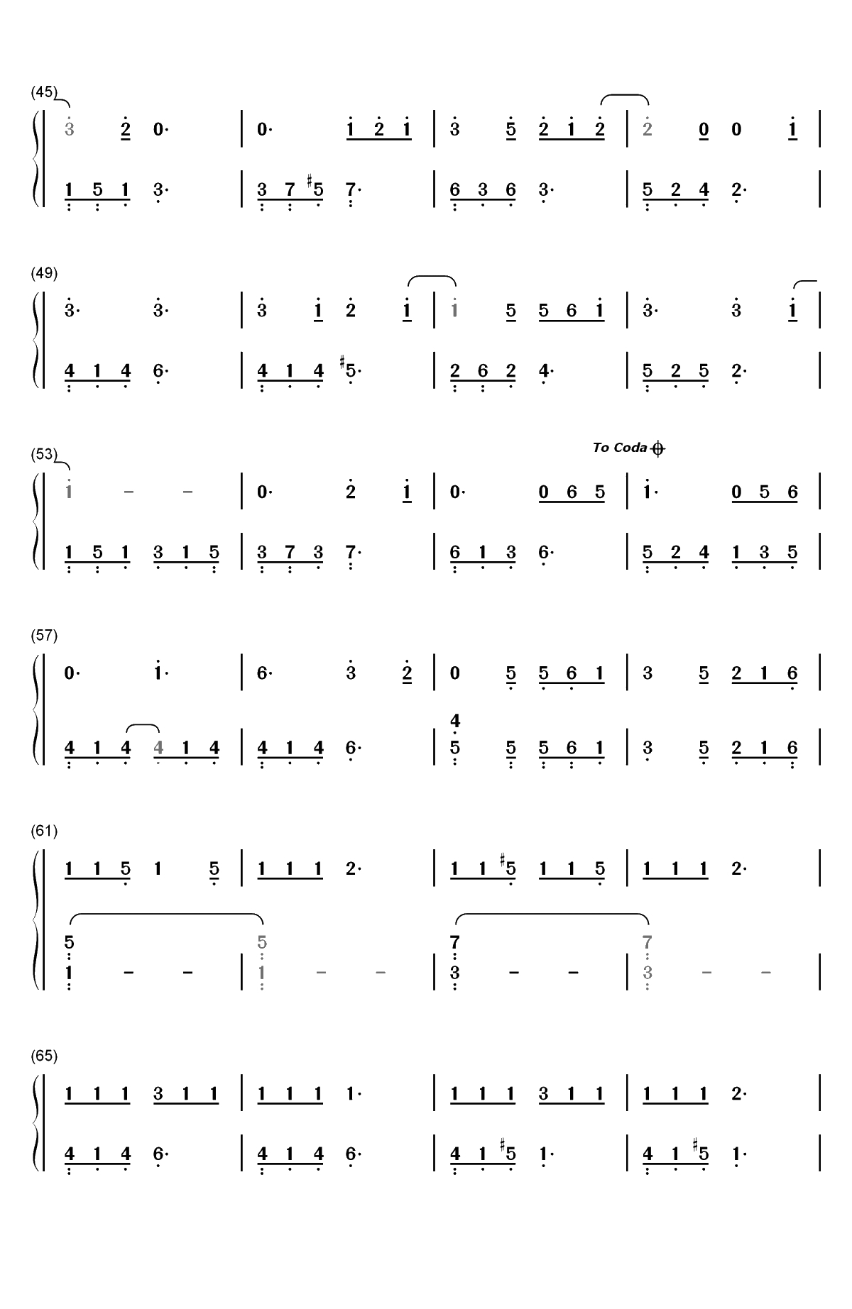 Make It Count-触及真心OST双手简谱预览3