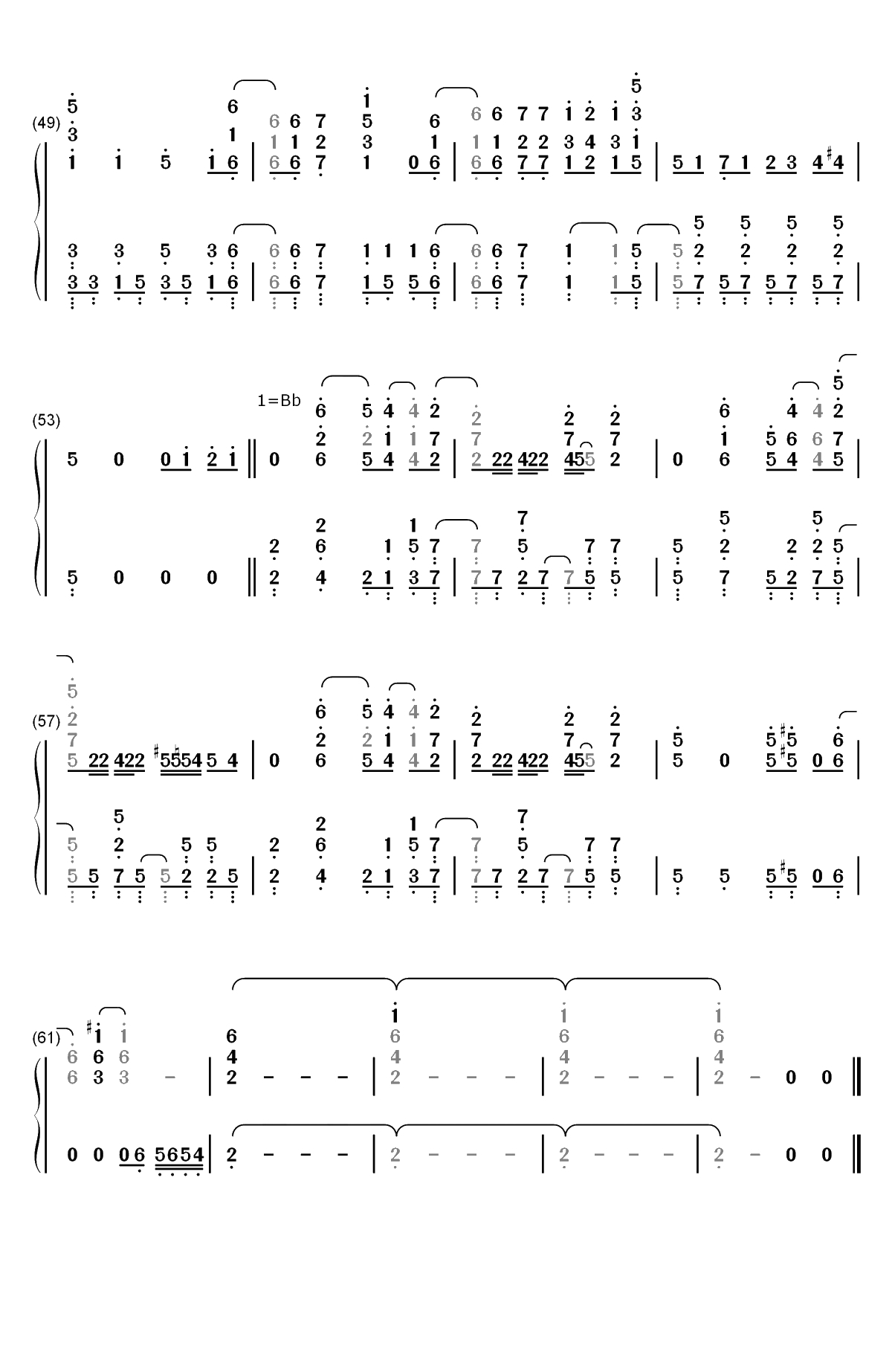 FANTASTIC LOVERS-佐贺偶像是传奇OST双手简谱预览4