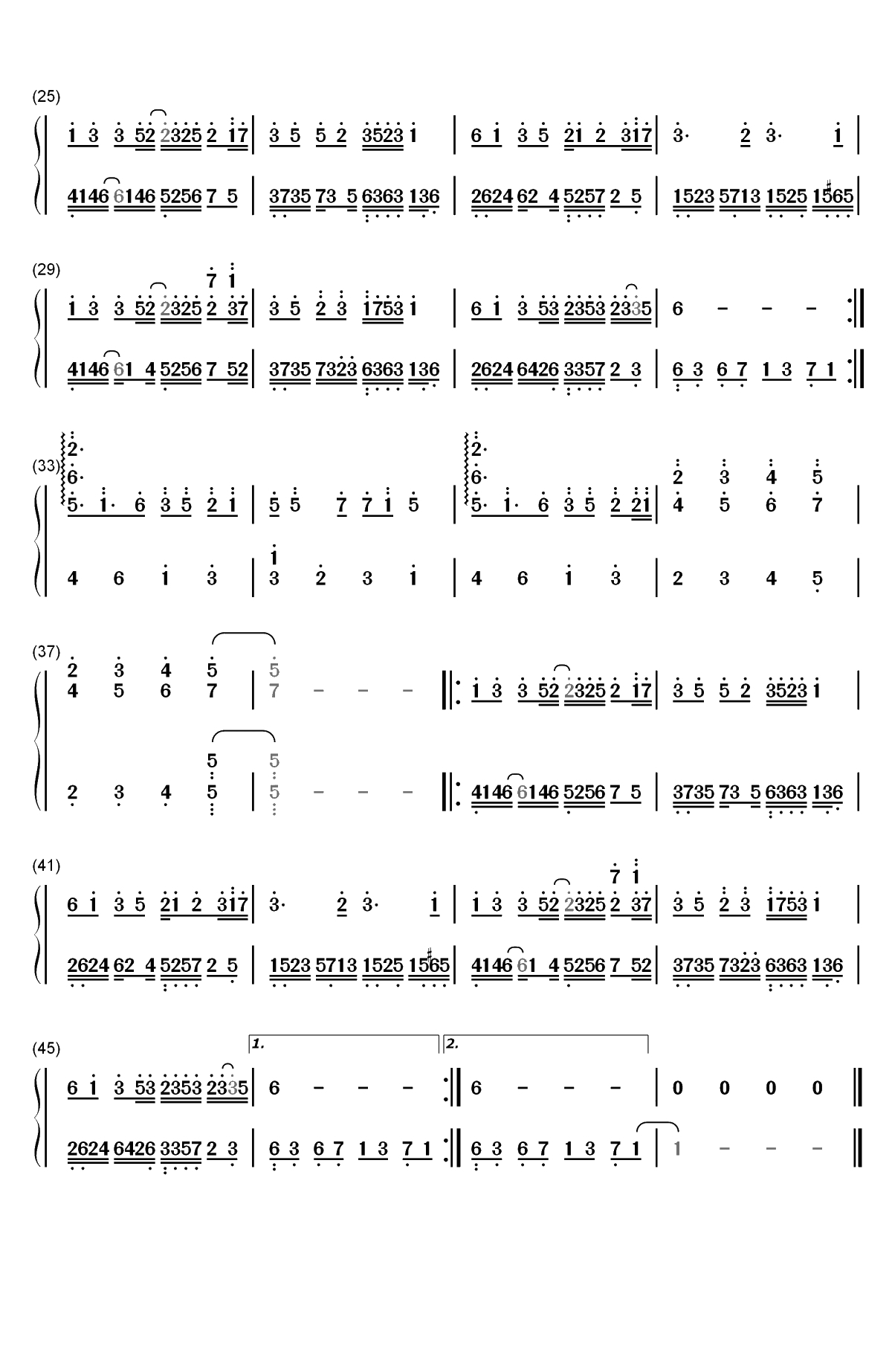 Hometown and miss-醉美轻音乐只为打动你双手简谱预览2