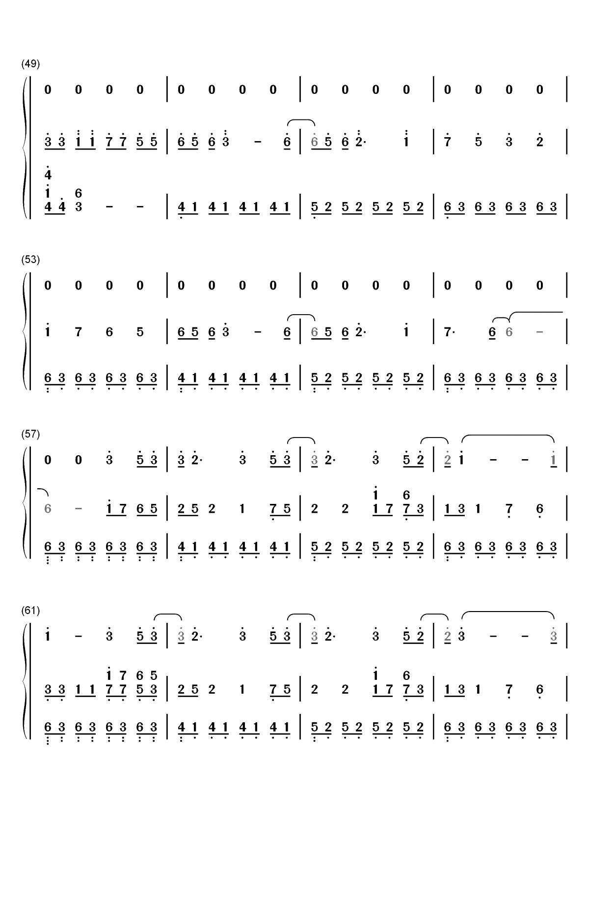 Illusionary Daytime-幻昼双手简谱预览4
