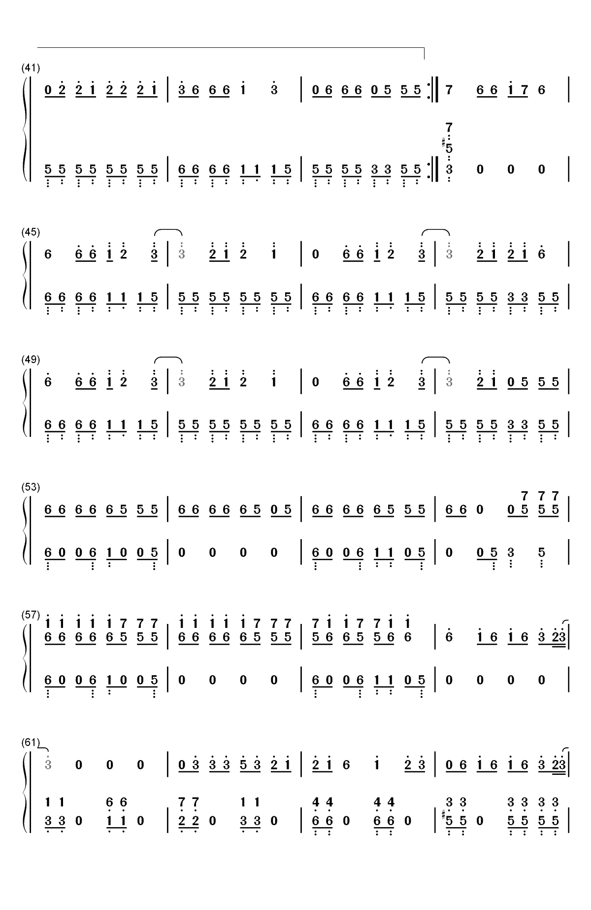 Sucker-Jonas Brothers双手简谱预览3