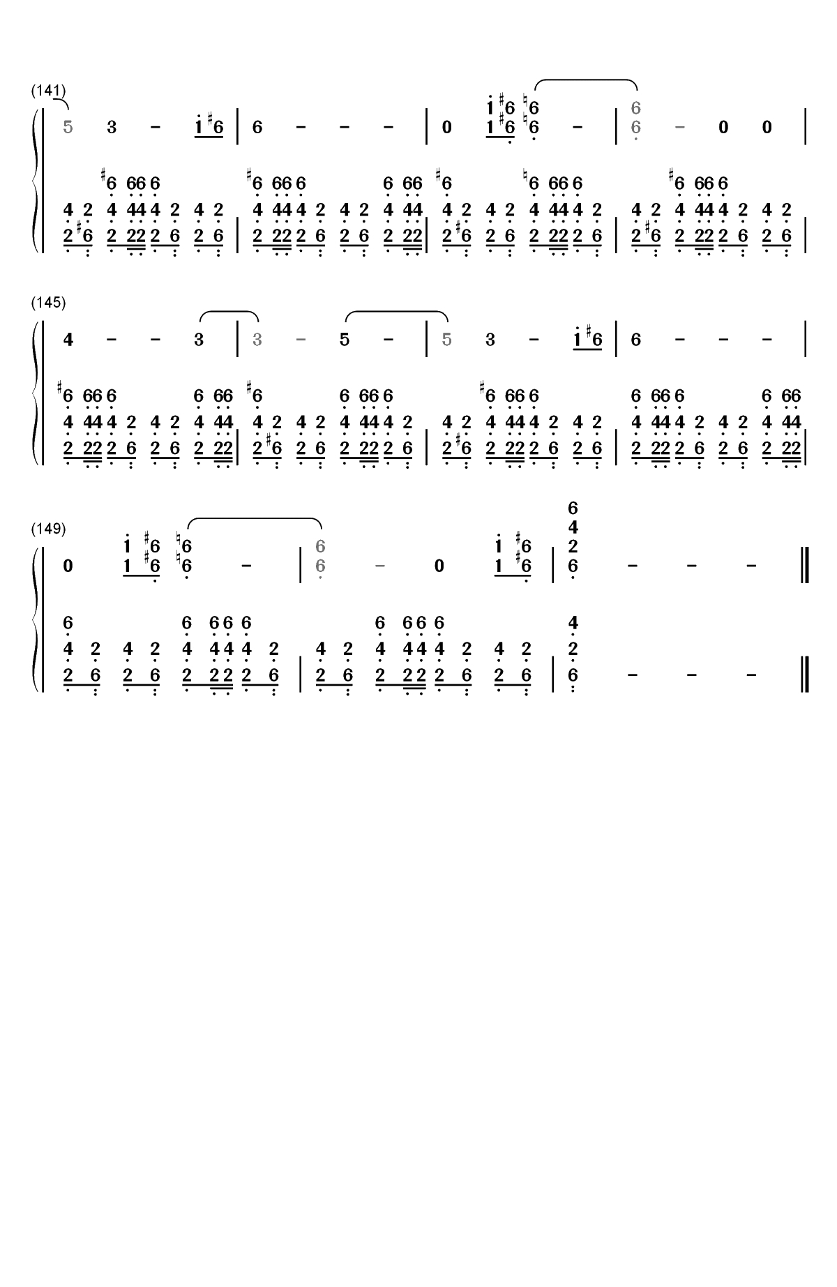 Welcome Home-Radical Face双手简谱预览7